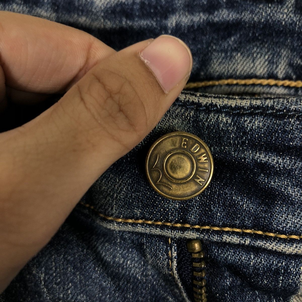 Japanese Brand 🔥90’s Vintage Distressed Denim Jeans Edwin Size US 34 / EU 50 - 12 Thumbnail