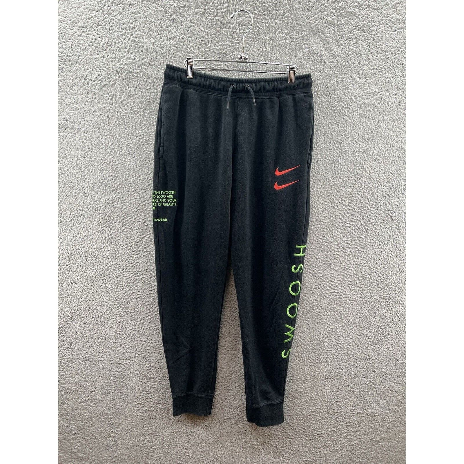 Nike Nike NSW Double Swoosh Joggers Size Medium Black DJ0467-010 Size US 32 / EU 48 - 1 Thumbnail