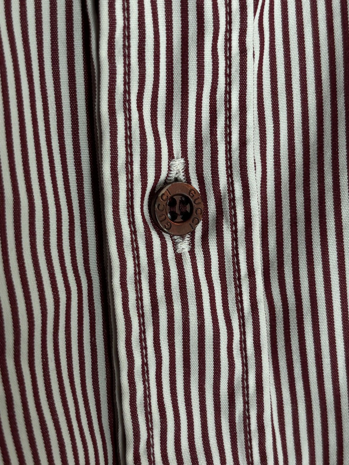 Gucci Gucci Vintage Tom Ford Era Striped Shirt GG Logo Archive Size US L / EU 52-54 / 3 - 6 Thumbnail