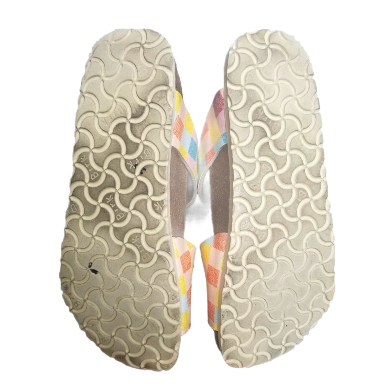 Birkenstock Birkenstock Birkis Lennox Sandals Birko Flor Plaid Sandal Women US 6 37 B 90s Boho Beach Hippie Festival Buckle Adjustable Casual Vintage: No Size US 6 / IT 36 - 3 Thumbnail