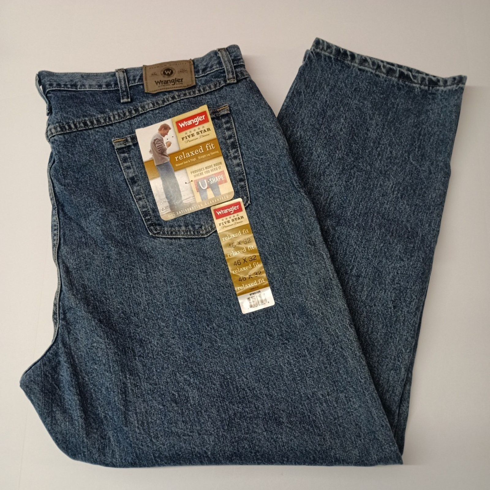 Wrangler Wrangler Relaxed Fit Blue Denim Jeans Men Size 46x32 U-Shape Size US 44 / EU 60 - 1 Thumbnail