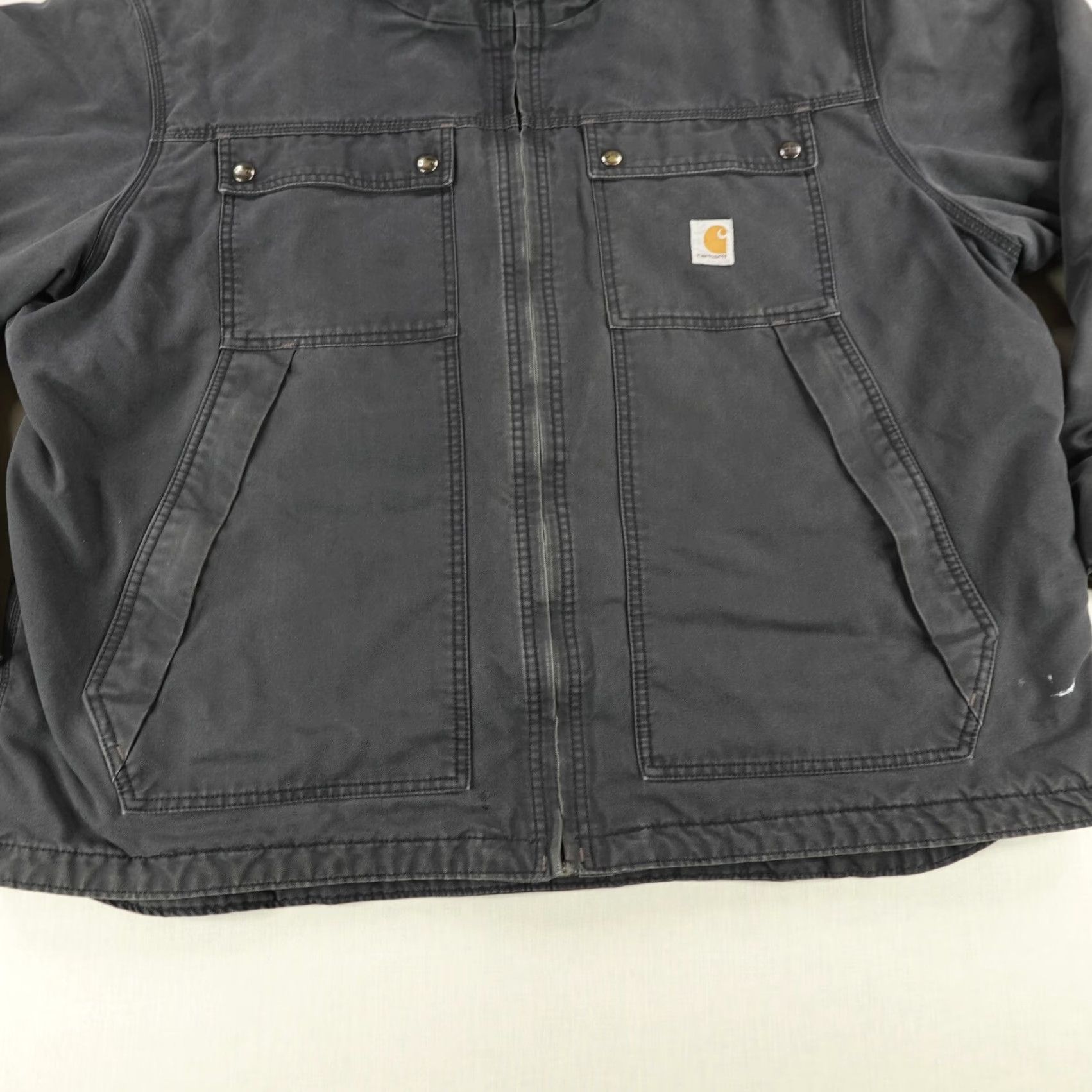 Carhartt VINTAGE Carhartt Canvas Jacket Mens XXL Casual Workwear 2XL Black Outdoor Mid-Length Size US XXL / EU 58 / 5 - 4 Thumbnail