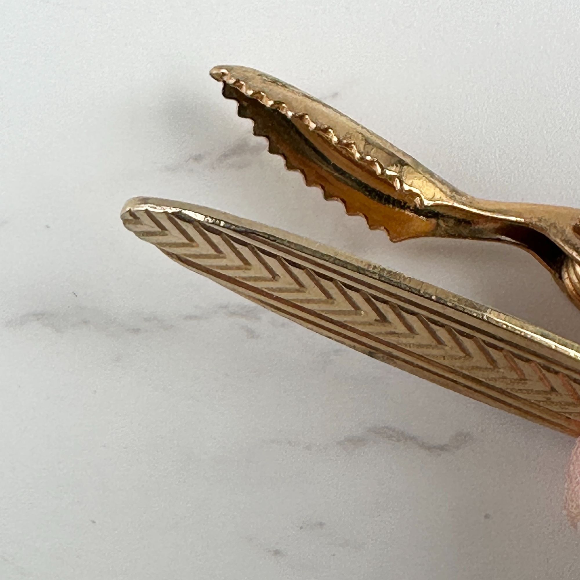 Vintage Gold Chevron Vintage Tie Clip Size ONE SIZE - 4 Thumbnail