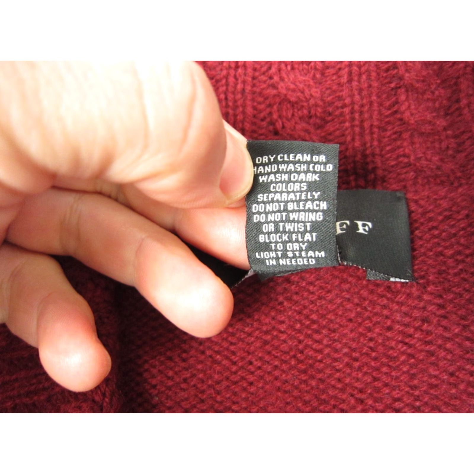 Vintage McDuff Sweater Womens Small Red 100% Cashmere Cowl Neck Pullover Knit Ladies Shirt Size S / US 4 / IT 40 - 7 Thumbnail