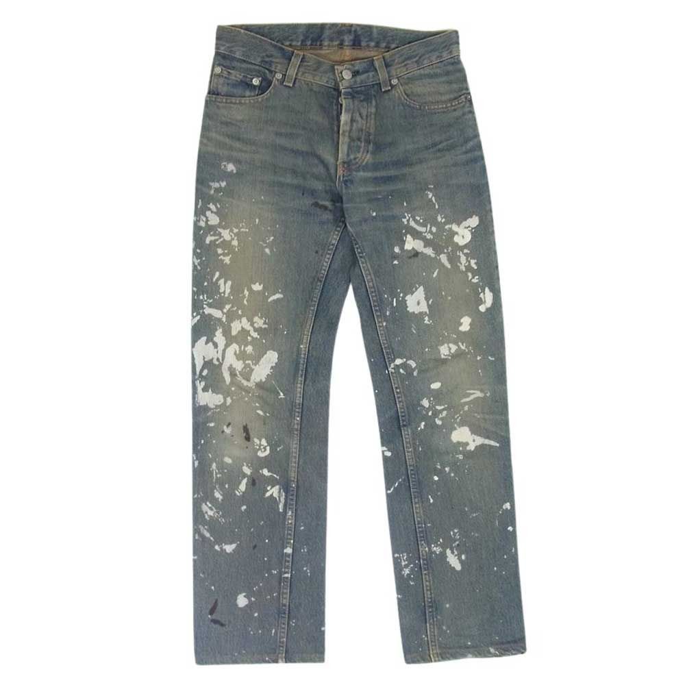Helmut Lang Painted wide-leg Jeans | Blue | FARFETCH