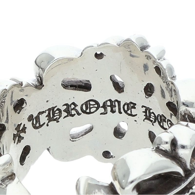 Chrome Hearts Chrome Hearts Double Floral Cross Silver Ring Size ONE SIZE - 3 Thumbnail