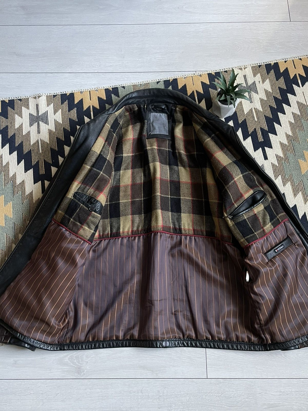 Vintage Vintage 90’s Real Leather Aviator Jacket Size US L / EU 52-54 / 3 - 10 Thumbnail