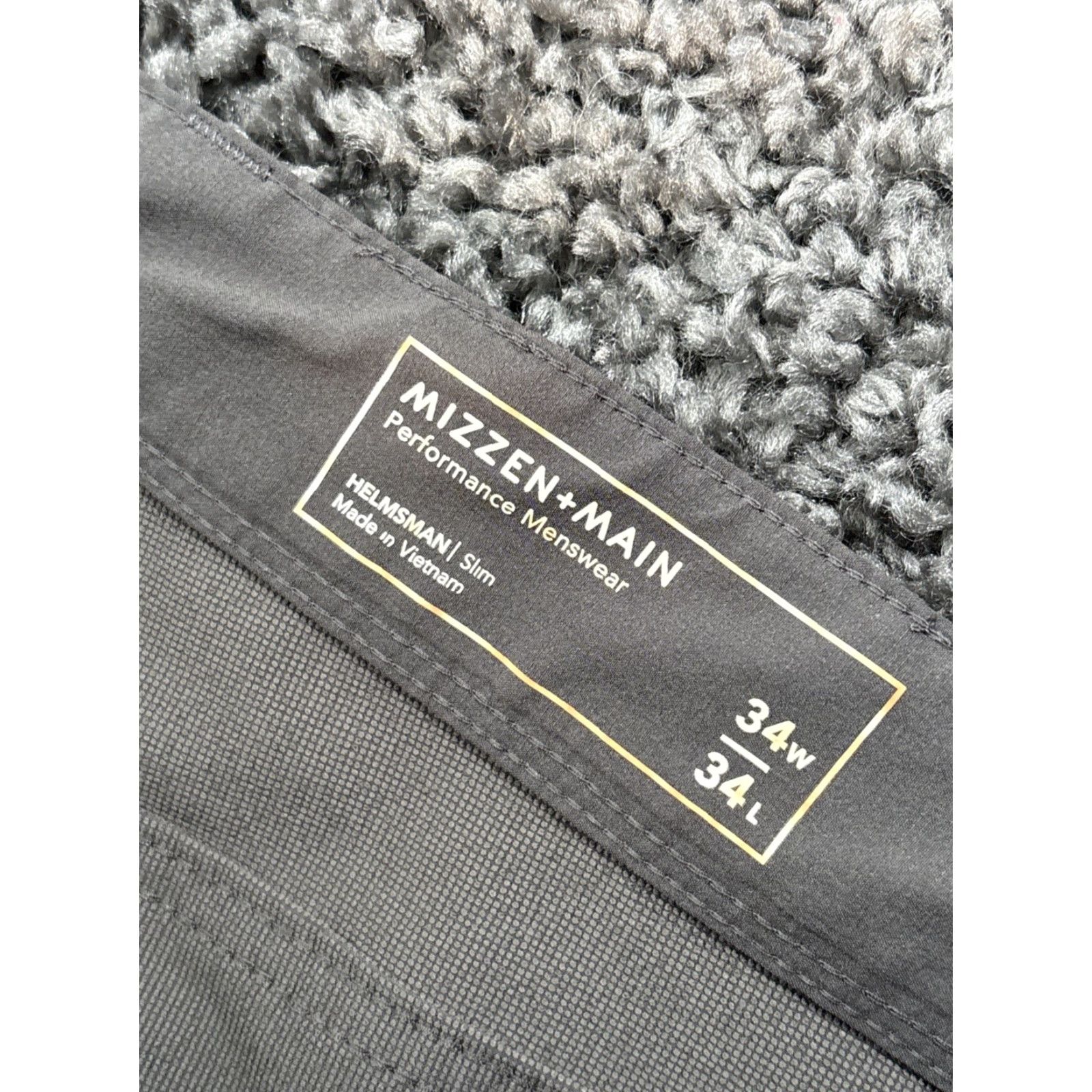 Mizzen+Main MIZZEN + MAIN Pants Men 34x34 Helmsman Slim Fit Gray Performance Satin Zip Size US 34 / EU 50 - 5 Thumbnail