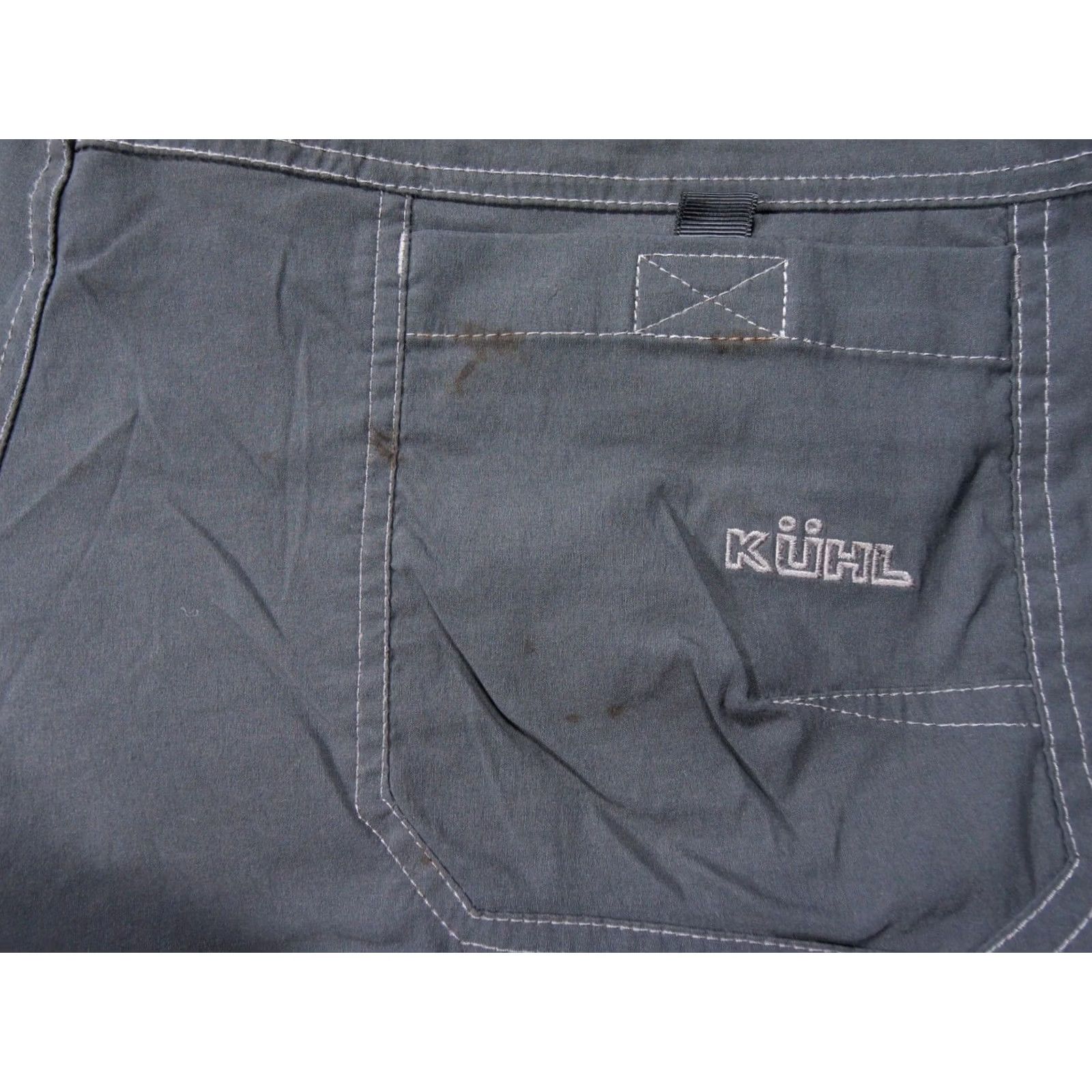 Vintage Kuhl Pants Mens 40x32 Gray Renegade Convertible Hiking Tactical Zip Off Cargo Pants Size US 40 / EU 56 - 7 Thumbnail