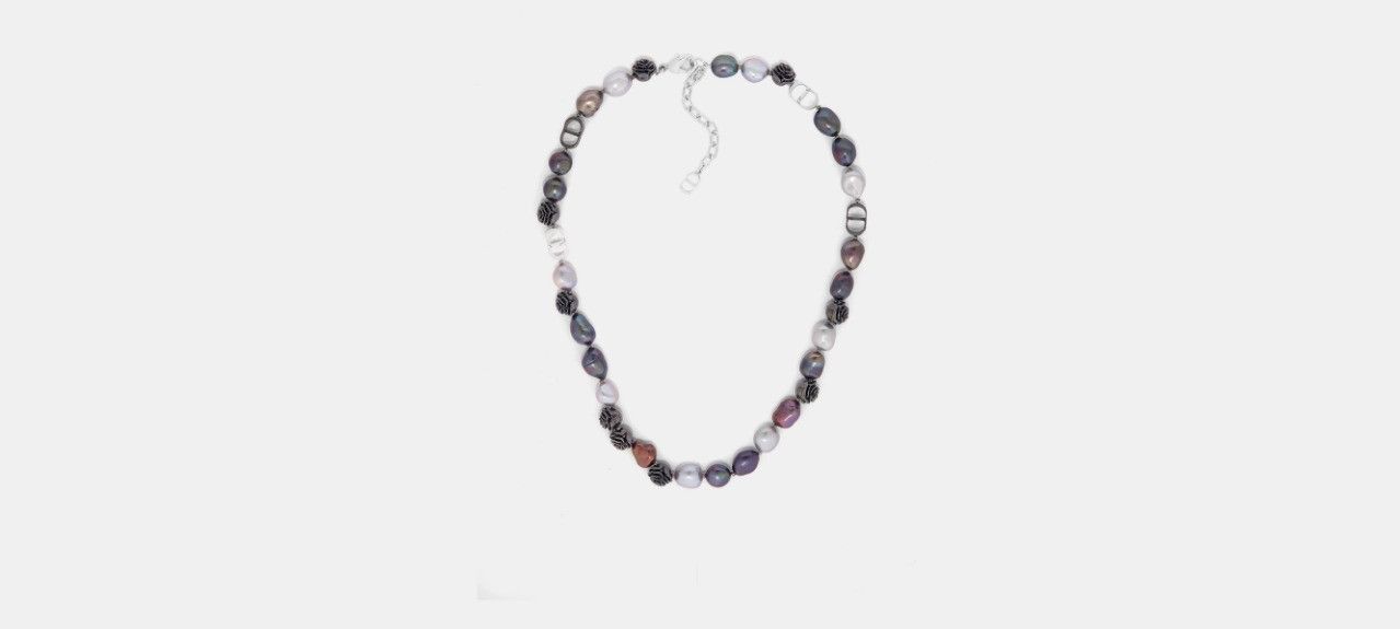 Dior o1w1db10624 Size: OS / Roses Necklace in Silver & Ruthenium Size ONE SIZE - 1 Thumbnail