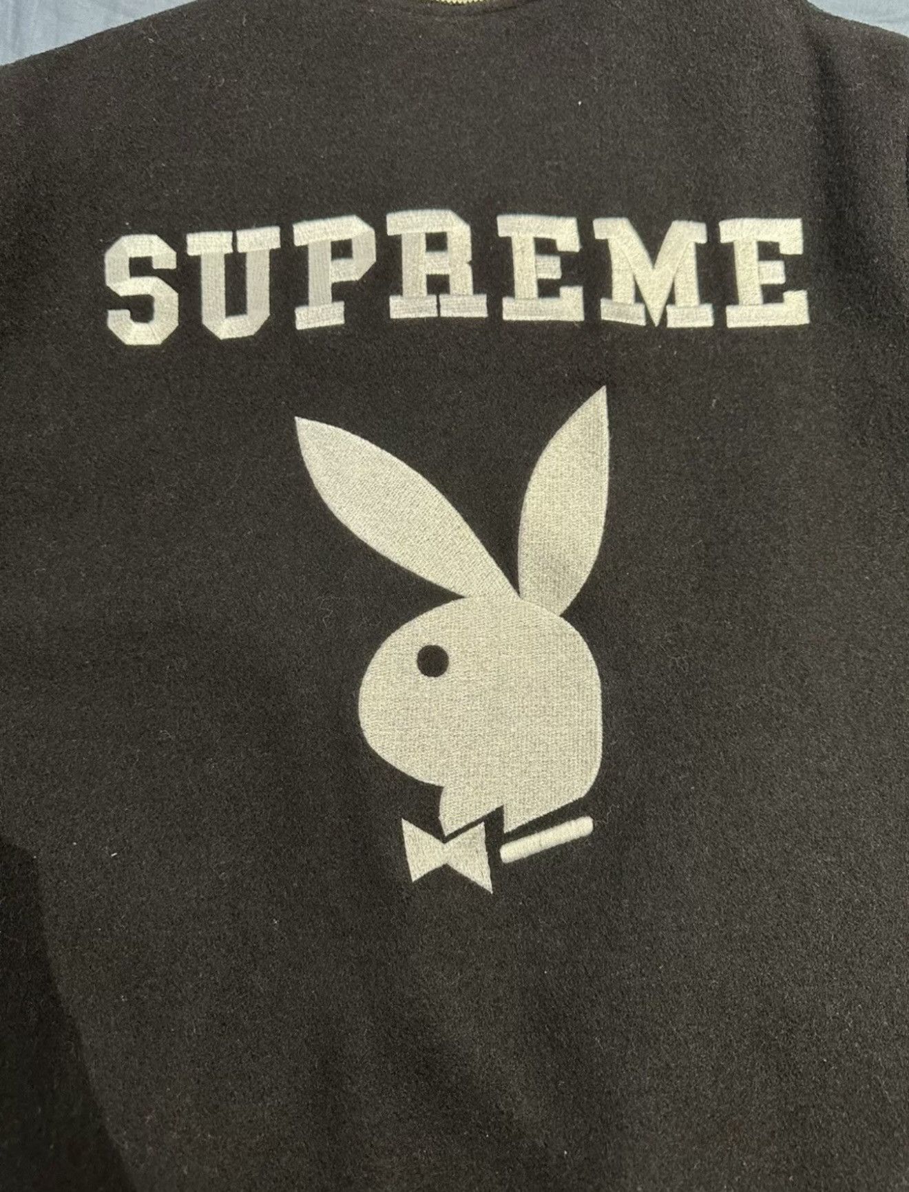 Playboy × Supreme Supreme playboy varsity jacket black Size US M / EU 48-50 / 2 - 2 Thumbnail