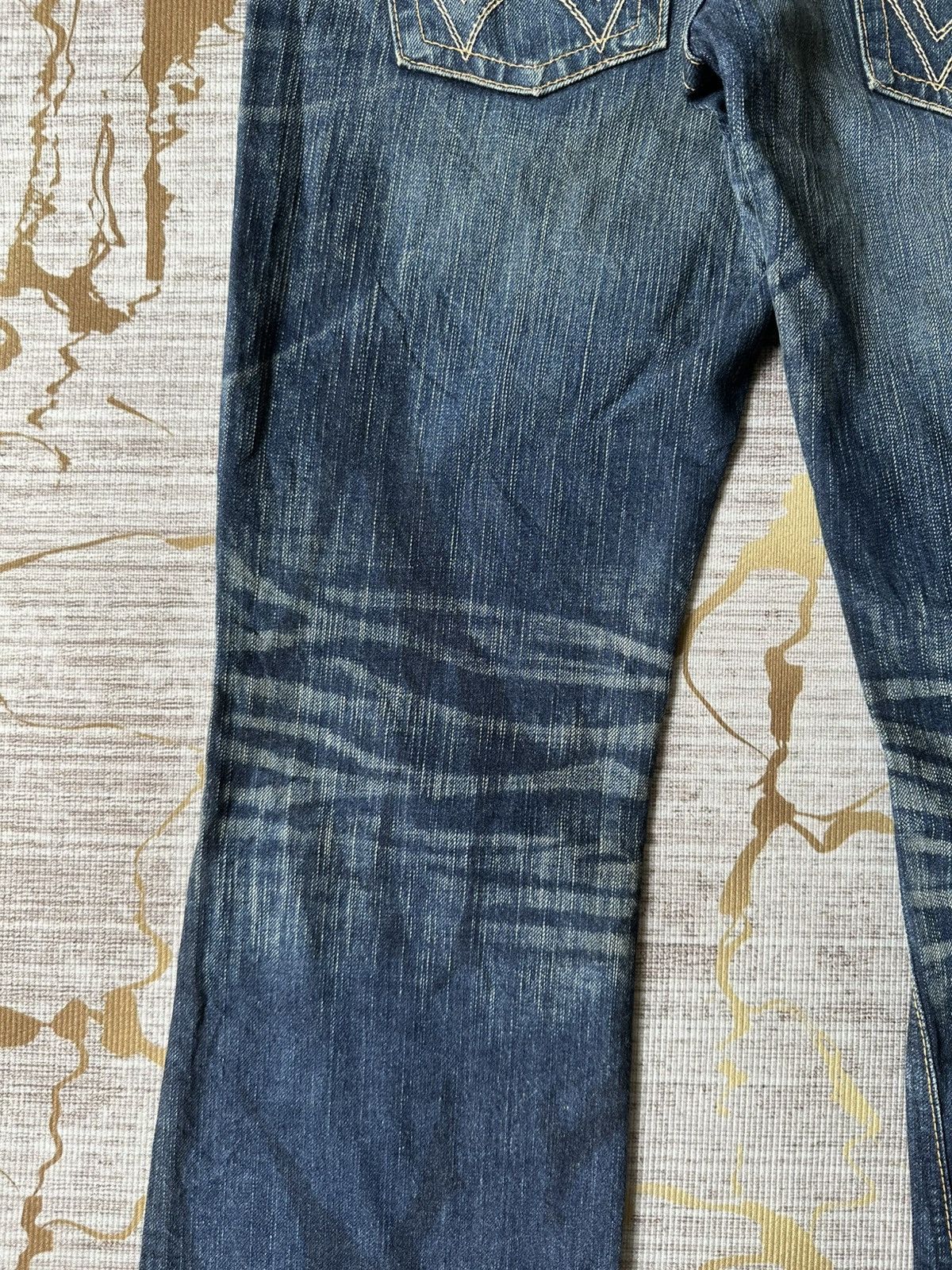 Tornado Mart FLARE Edwin 503 Claw Marks Design Denim Size US 30 / EU 46 - 11 Thumbnail