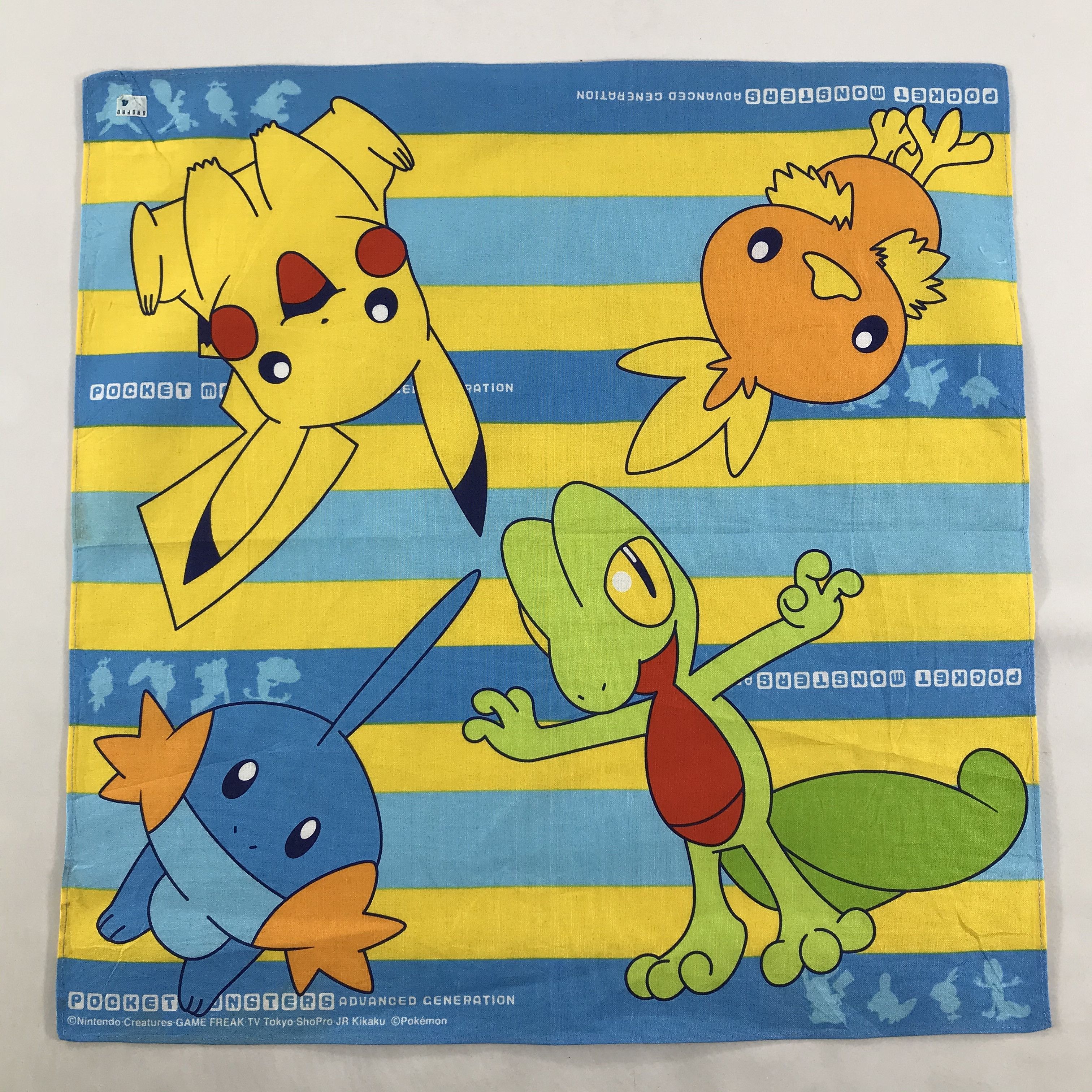Nintendo × Pokemon × Vintage Pokemon Bandana / Handkerchief / Neckerchief - S1905 Size ONE SIZE - 1 Thumbnail
