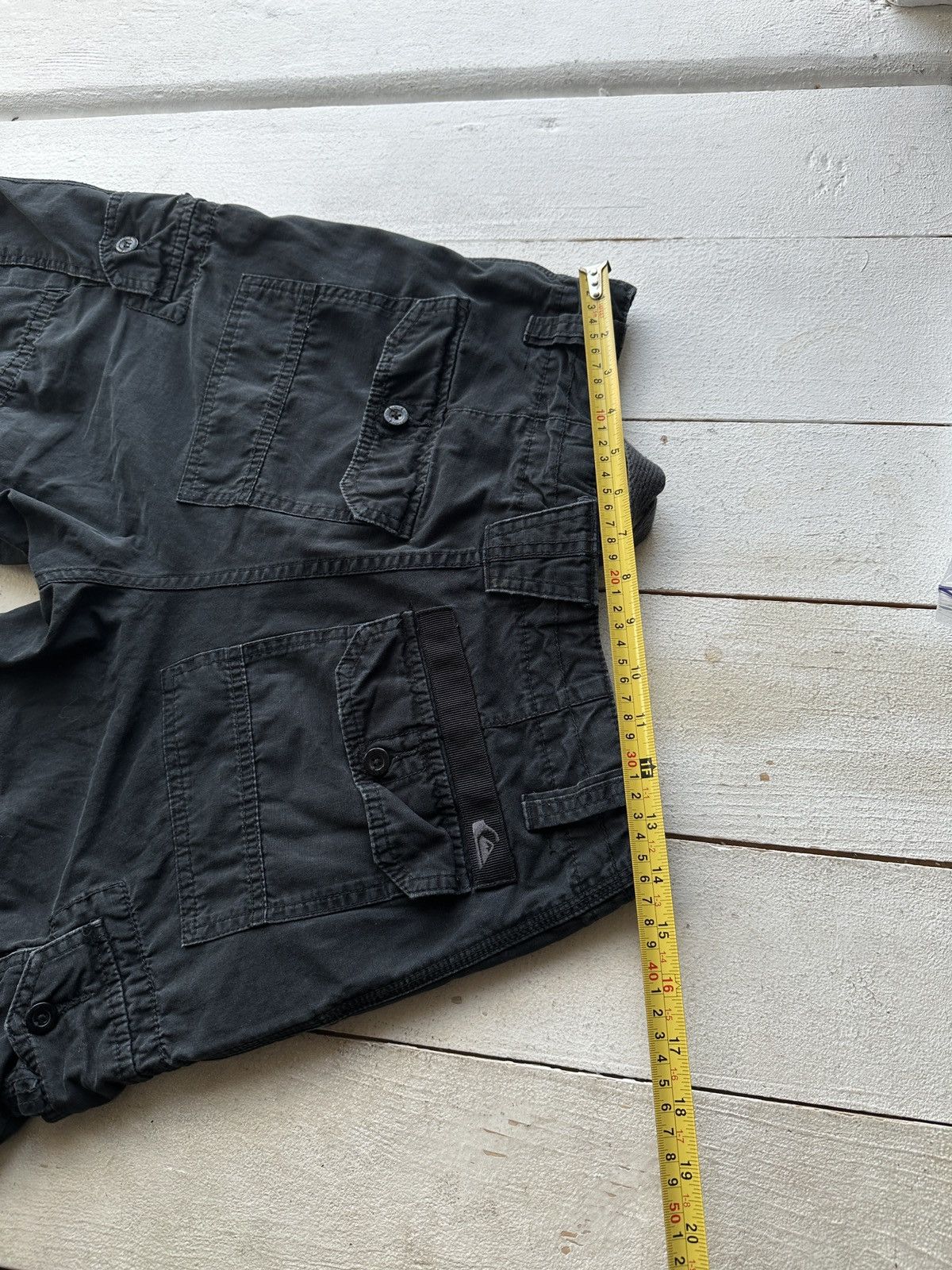 Quiksilver 🚨VNTG Quiksilver CARGO Shorts Big Logo Y2K Style 90s Surfing Size US 28 / EU 44 - 14 Thumbnail