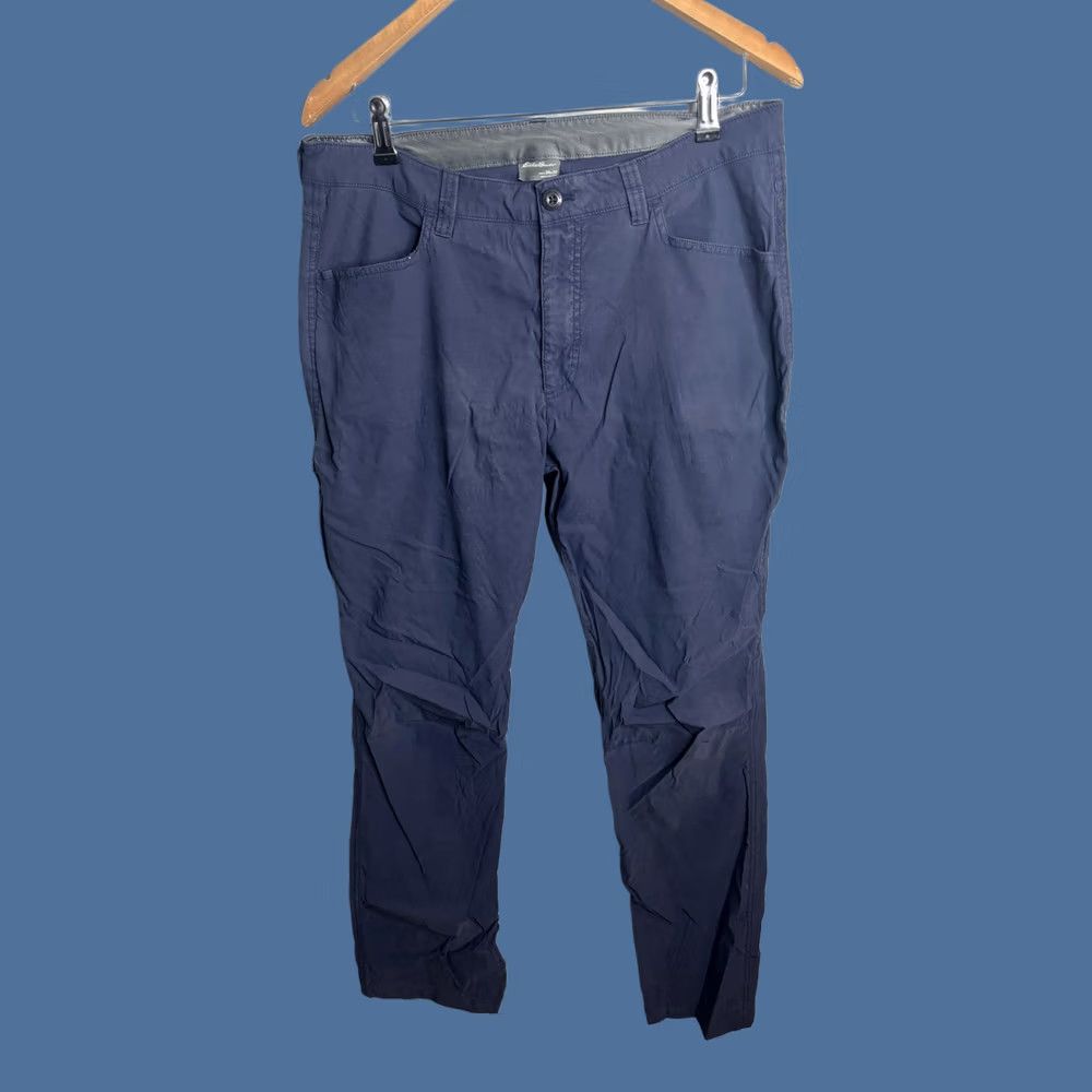 Eddie Bauer Eddie Bauer Pants Mens 34x32 Blue Casual Straight Fit Cotton Chino Pockets Size US 34 / EU 50 - 1 Thumbnail