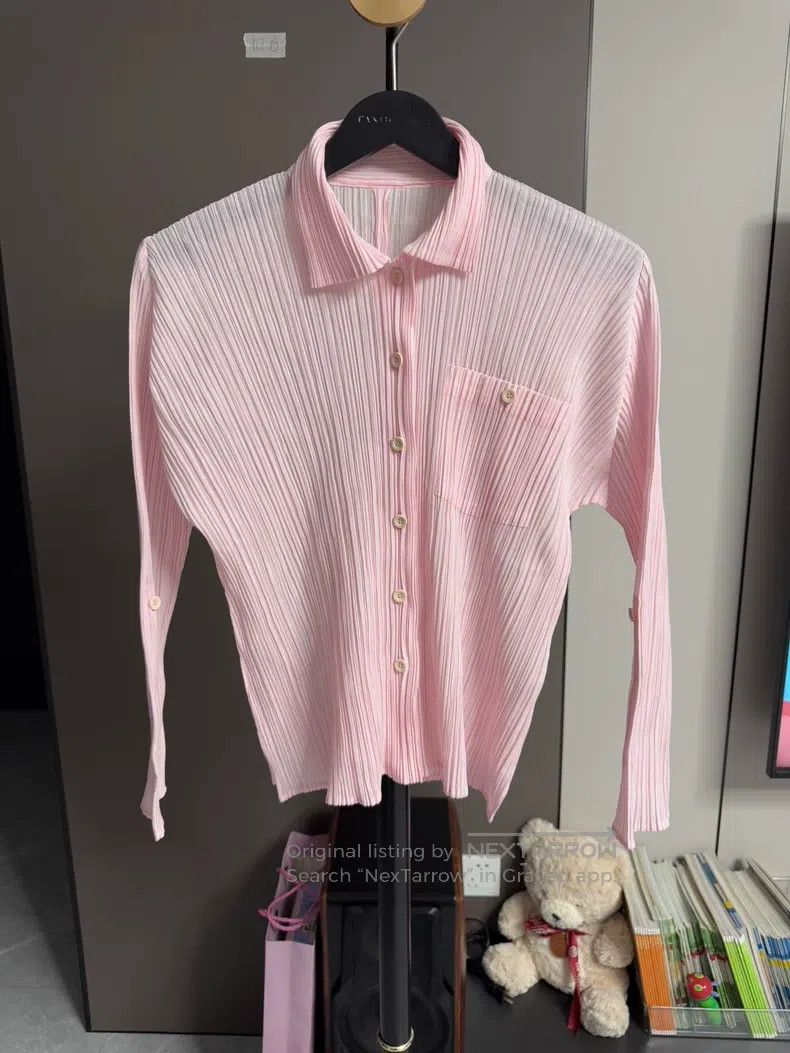 Issey Miyake Issey Miyake Vintage Shirt Collar Top Size L / US 10 / IT 46 - 1 Thumbnail
