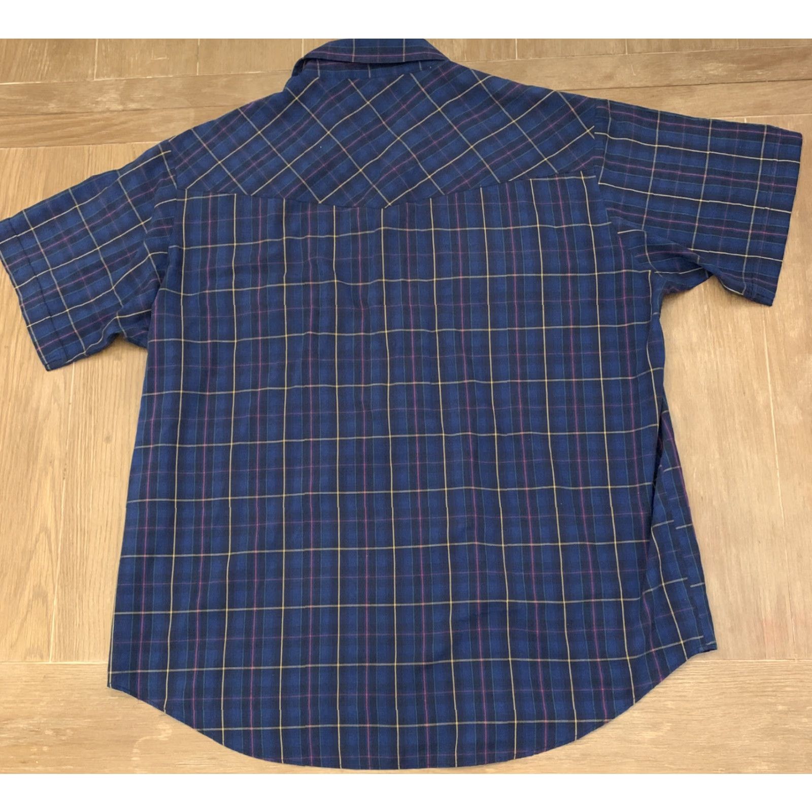 Vintage VINTAGE Ely Plains Western Shirt Short Sleeve Pearl Snaps XL Red & Black Plaid Mens Size US XL / EU 56 / 4 - 2 Thumbnail