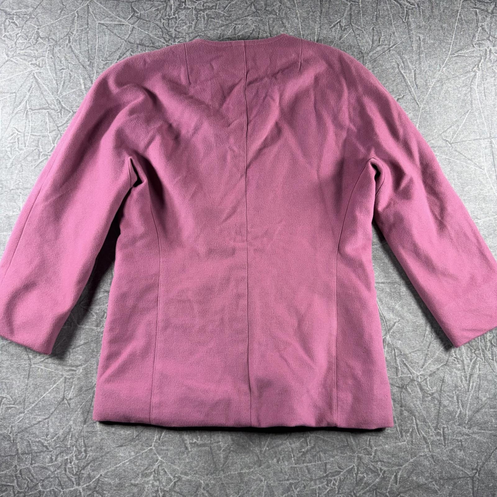 Jaeger Jaeger Blazer Women's 10 Pink Pure New Wool Size L / US 10 / IT 46 - 8 Thumbnail