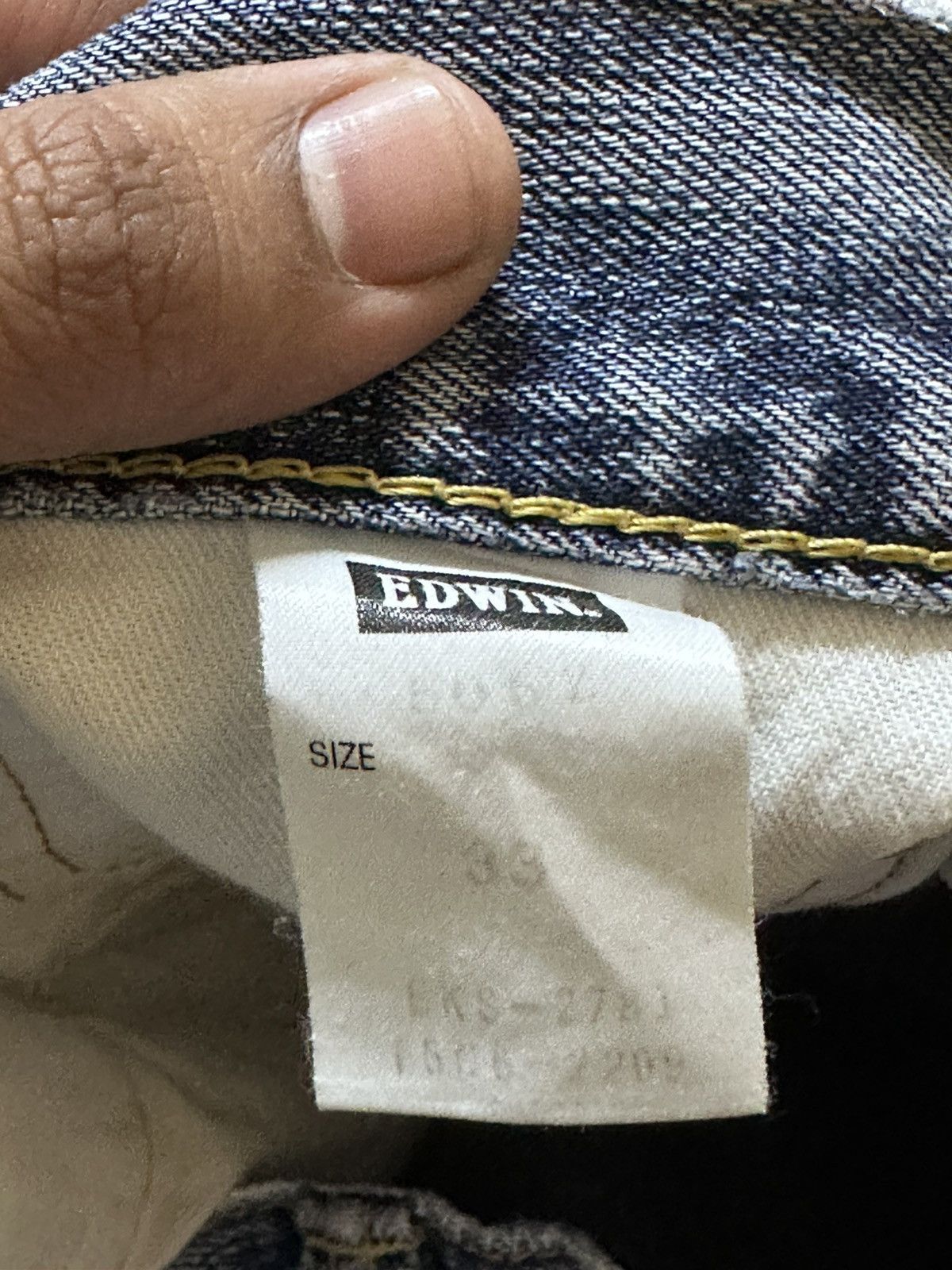Edwin Vintage Edwin 505Z Selvedge Faded Baggy Denim Size US 34 / EU 50 - 11 Thumbnail