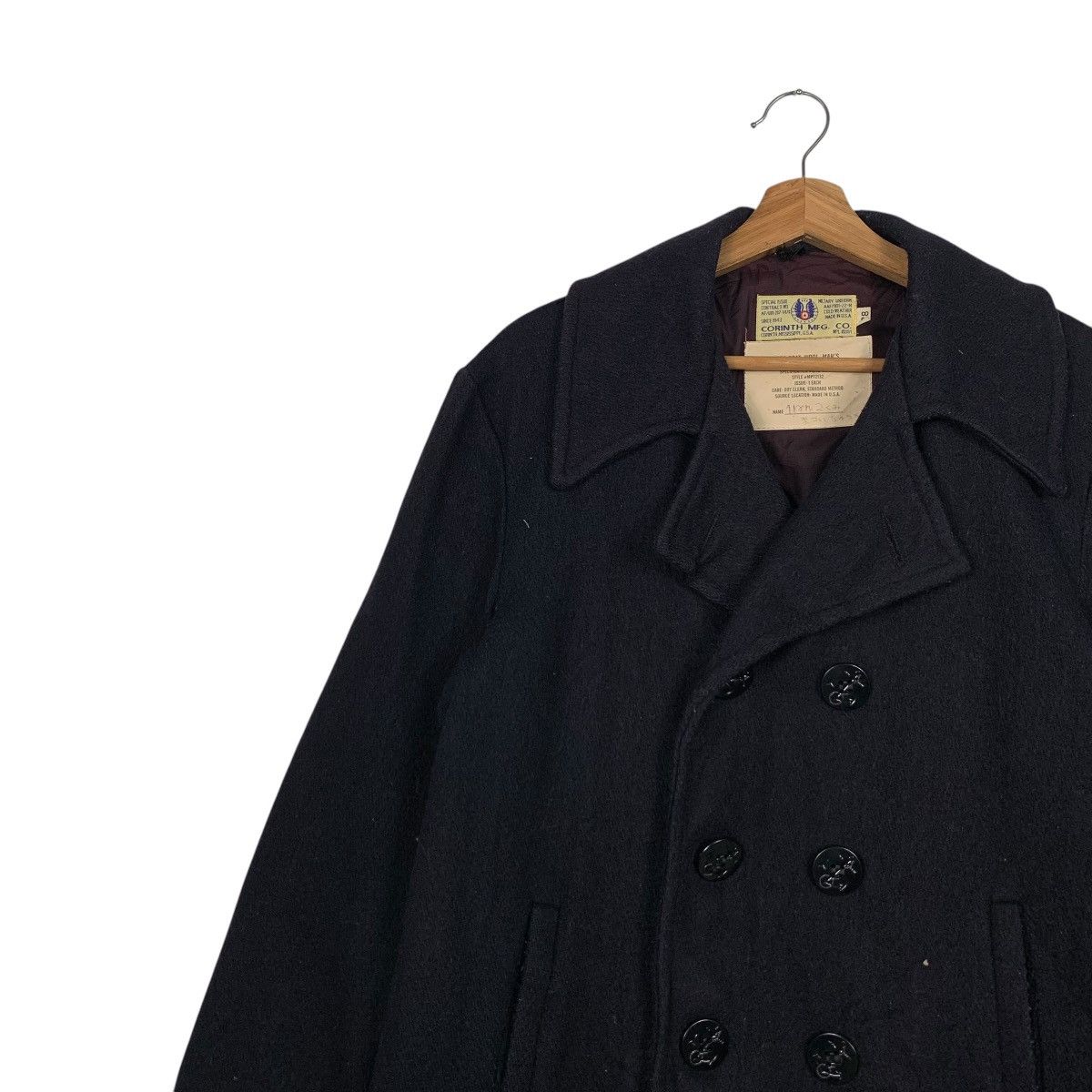 Vintage Military Uniform Double Breast Wool Peacoat #2297-C102 Size US M / EU 48-50 / 2 - 6 Thumbnail