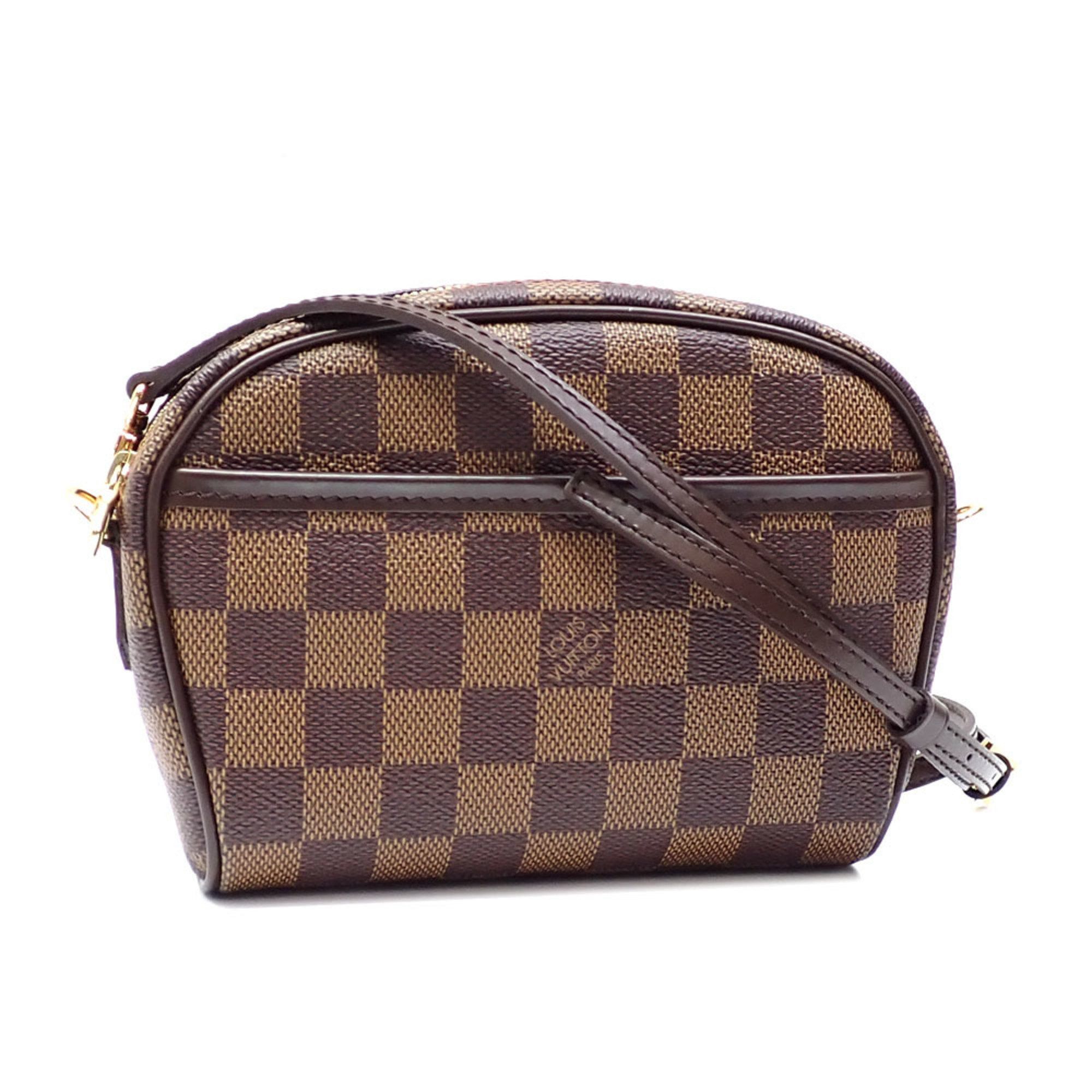 Louis Vuitton Shoulder Bag Damier Ebene Pochette Ipanema Women's N51296 Body Belt