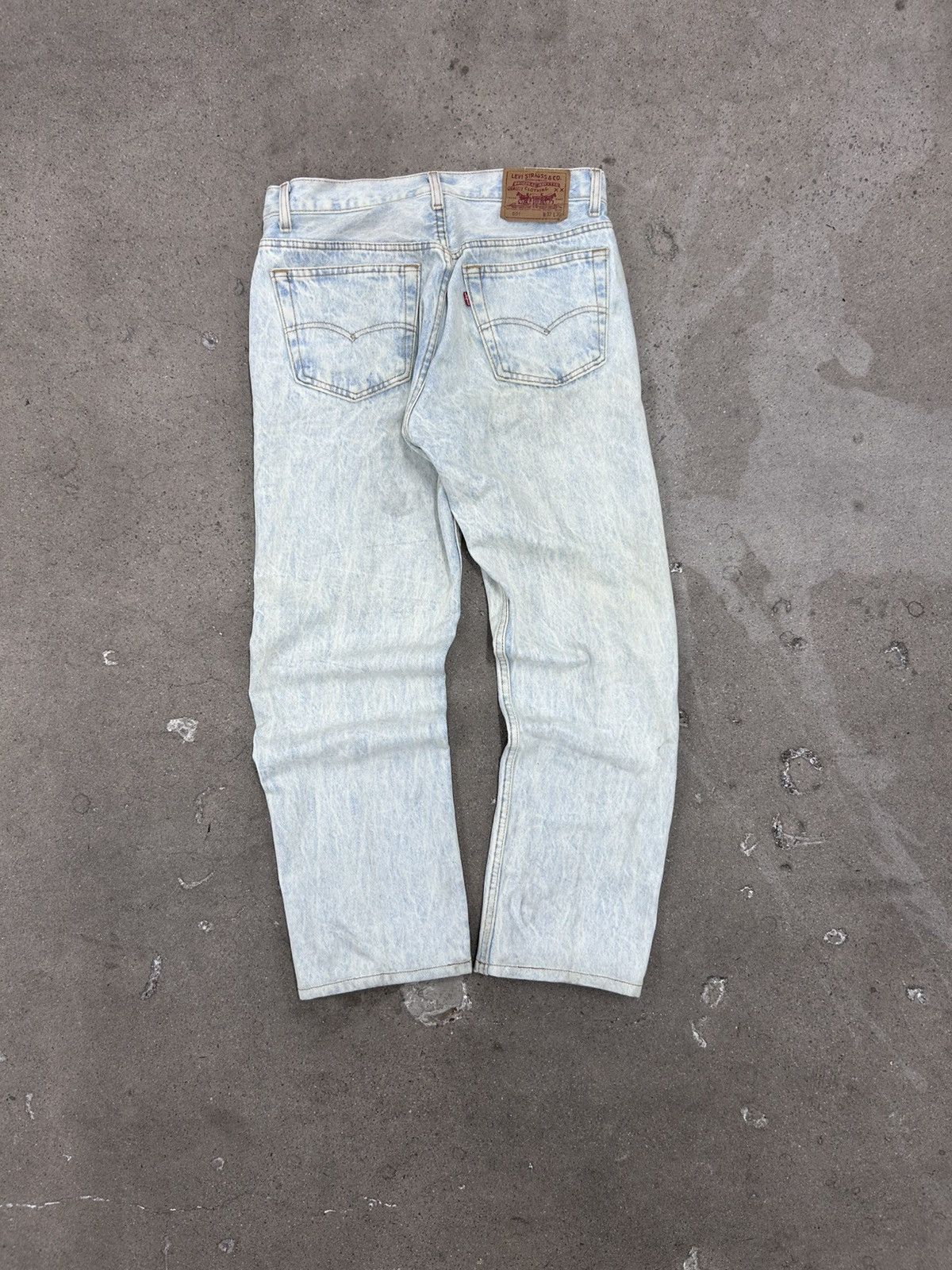Levi's Vintage 90s Light Wash 501 Denim Jeans Size US 30 / EU 46 - 3 Thumbnail