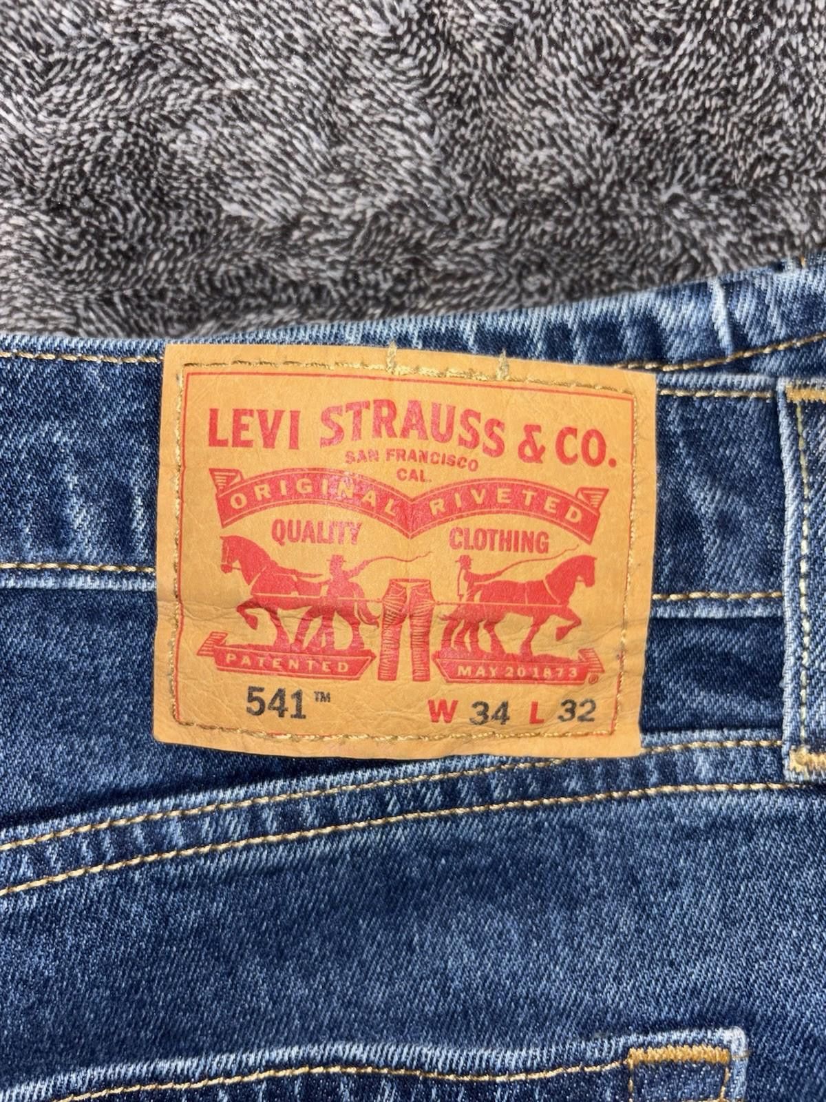 Levi's Vintage Levi’s 541 Athletic Straight Jeans Mens 34x32 Denim Size US 34 / EU 50 - 3 Thumbnail