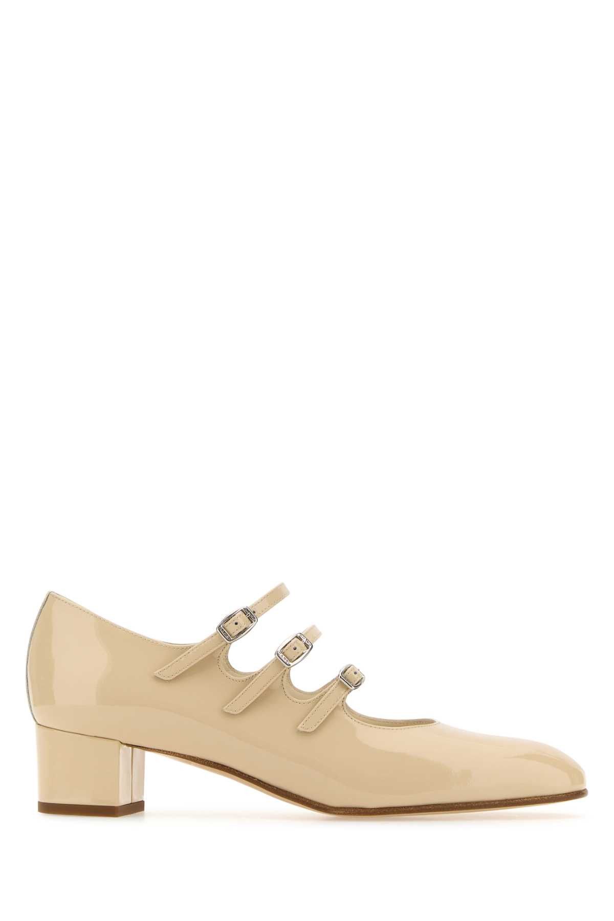 image of Carel Paris Beige Leather Kina Pumps Shoes in Beige O Tan, Women's (Size 6)