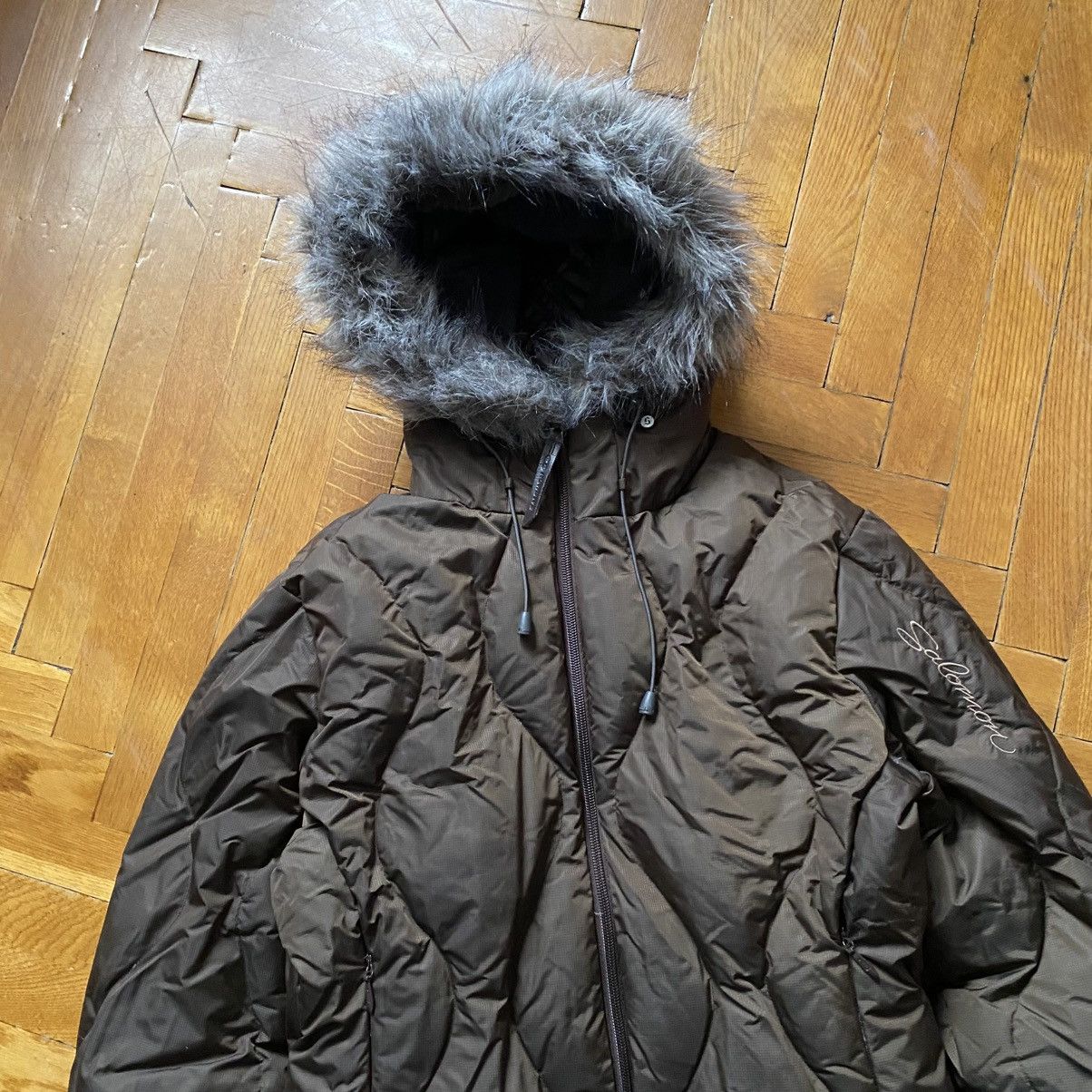 Salomon SALOMON Y2K BROWN DOWN PUFFER JACKET Size M / US 6-8 / IT 42-44 - 2 Thumbnail
