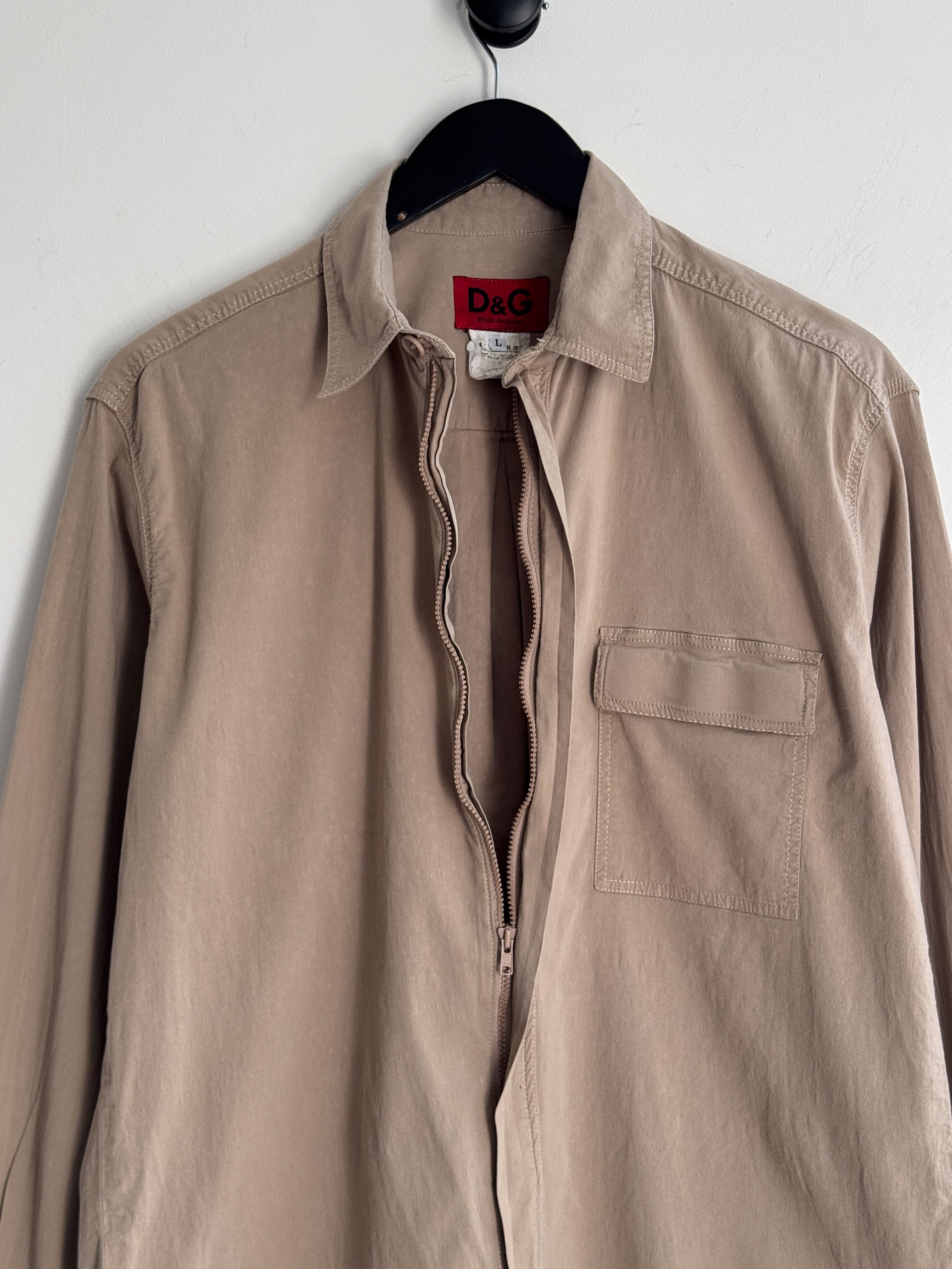 Dolce & Gabbana Vintage 90s Dolce & Gabbana D&G Zip Shirt Jacket Size US L / EU 52-54 / 3 - 4 Thumbnail