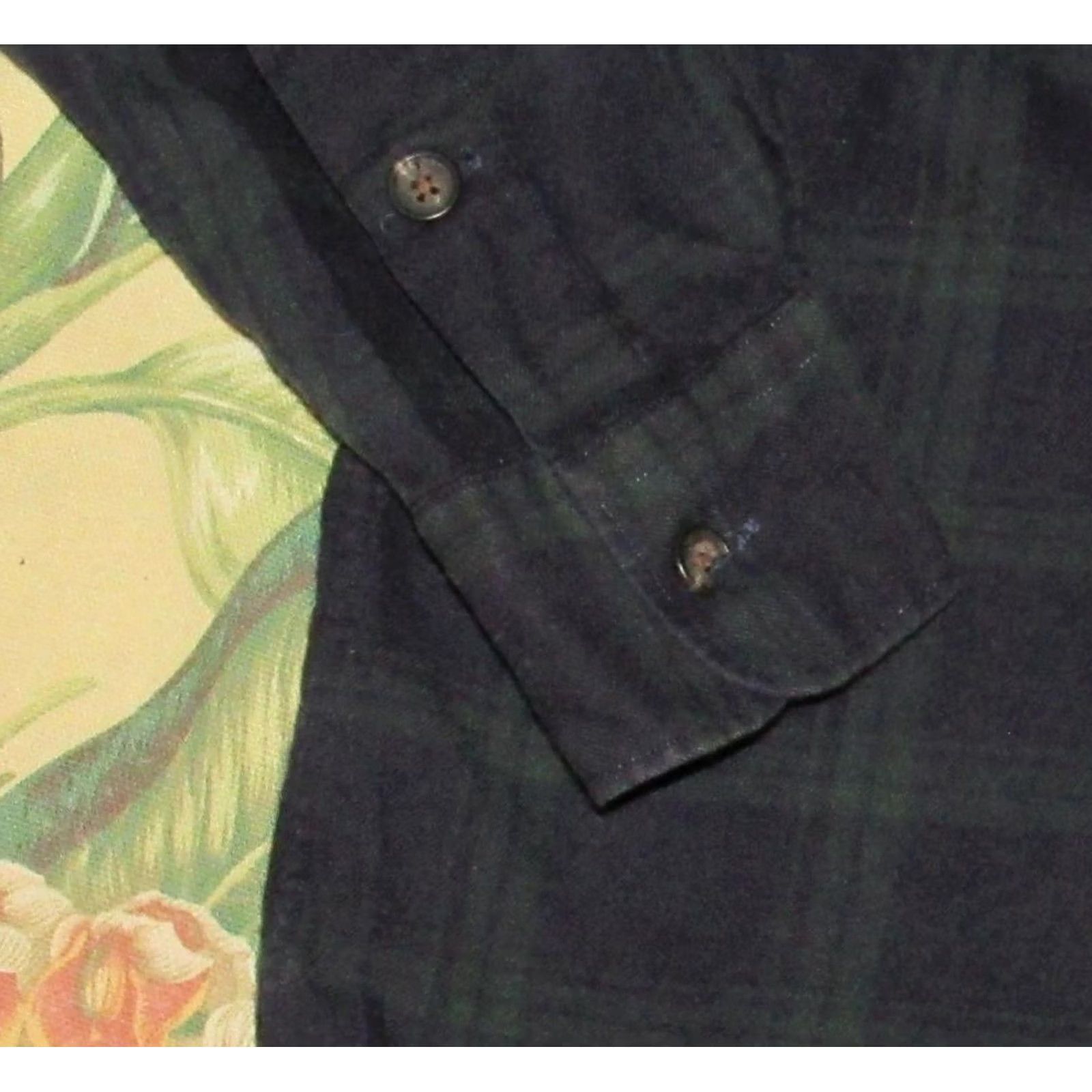 Ralph Lauren Vtg Polo Ralph Lauren Marlowe Wool Cotton Blend Tartan Plaid Shirt XL Men Green Black Red White Multicolor XL shirt Mens Size US XL / EU 56 / 4 - 3 Thumbnail