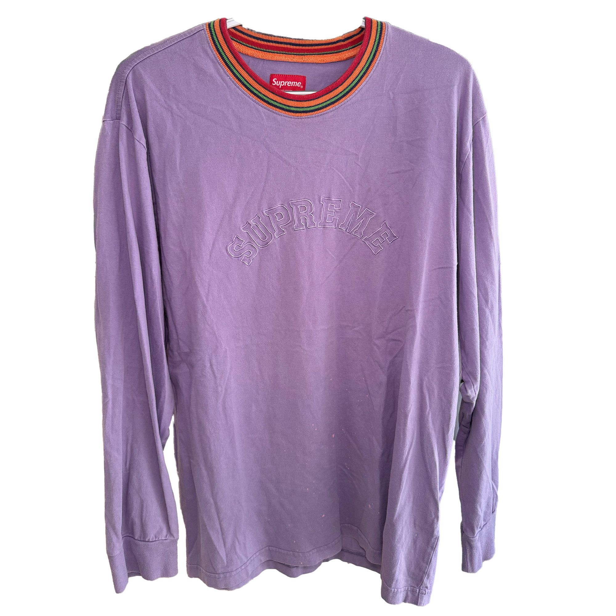 Supreme Supreme Rainbow Collar Long Sleeve Tee Men’s X Large Size US XL / EU 56 / 4 - 1 Thumbnail