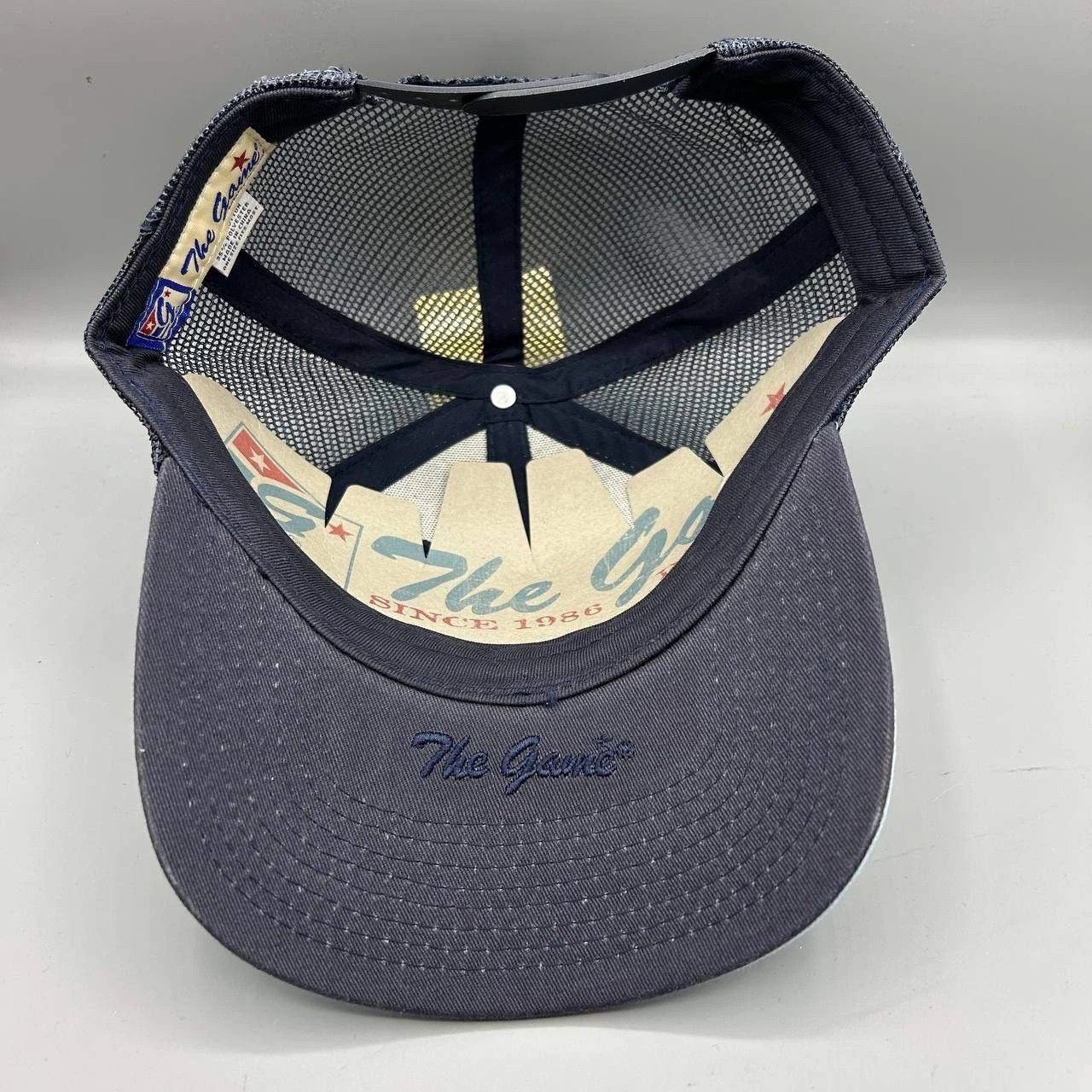 The Game Chicago Illinois Trucker Hat Men Blue Embroidered Snap Back Size ONE SIZE - 2 Thumbnail