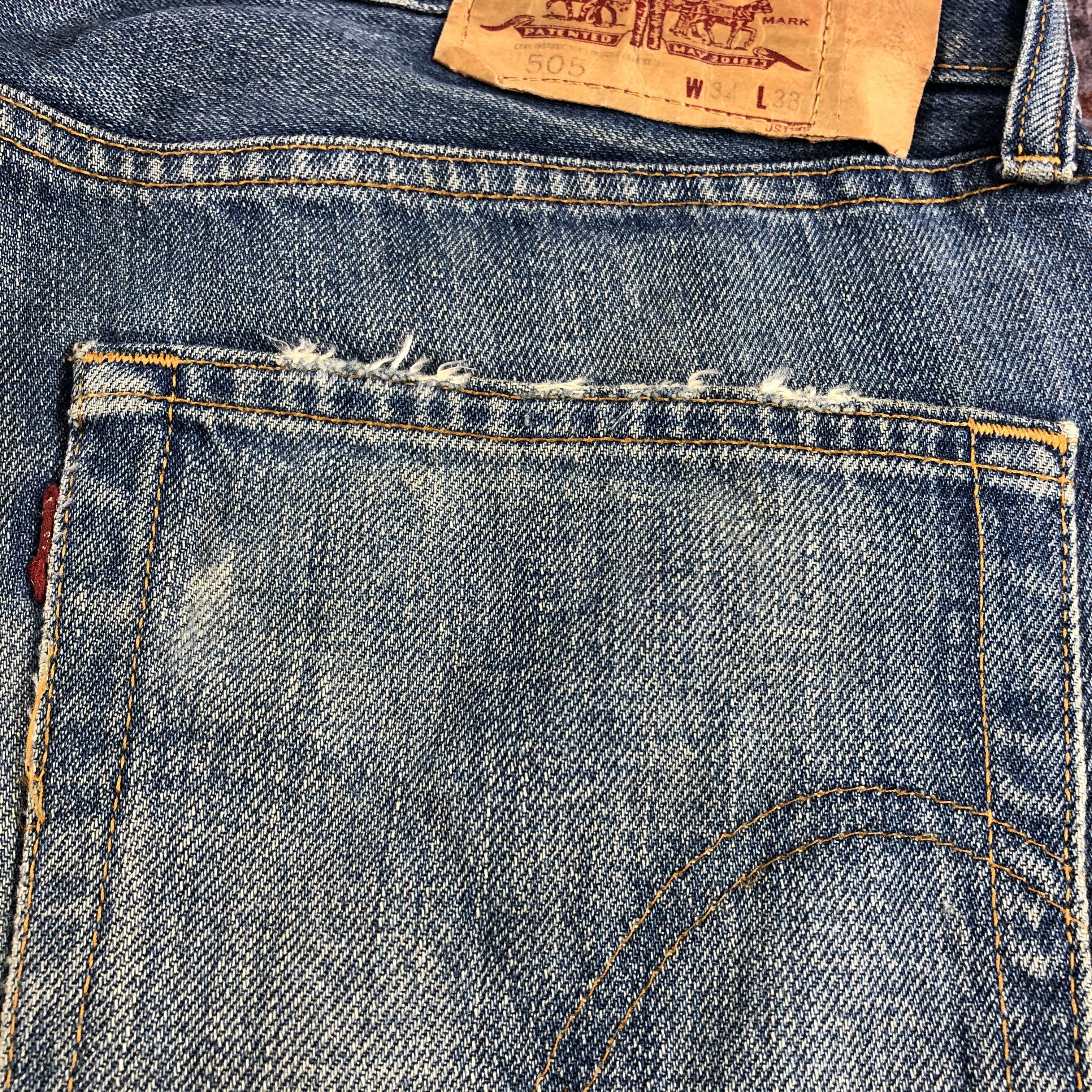 Levi's × Vintage 90s Vintage Blue Wash Levis 505 Jeans-JM2425 Size US 36 / EU 52 - 8 Thumbnail