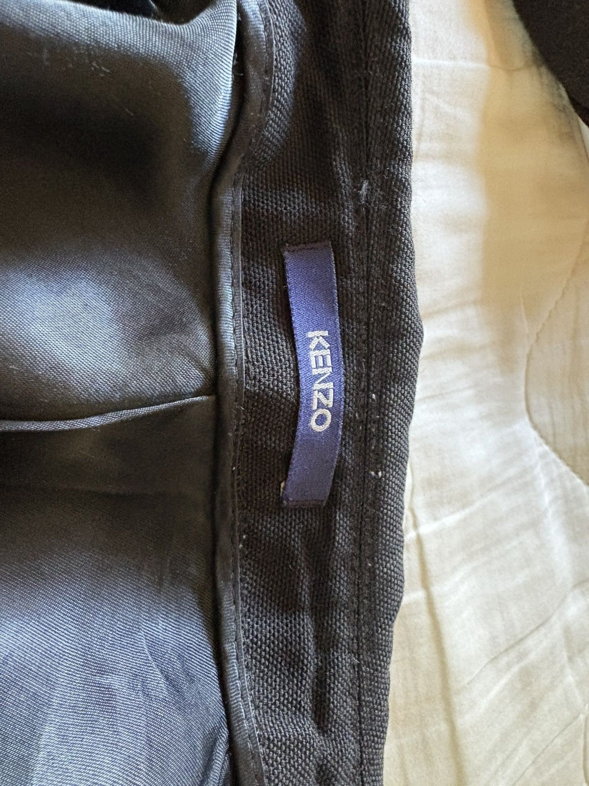 Kenzo Kenzo Black Wool Overcoat (Distressed/Damaged - SEE PHOTOS) Size US S / EU 44-46 / 1 - 12 Thumbnail