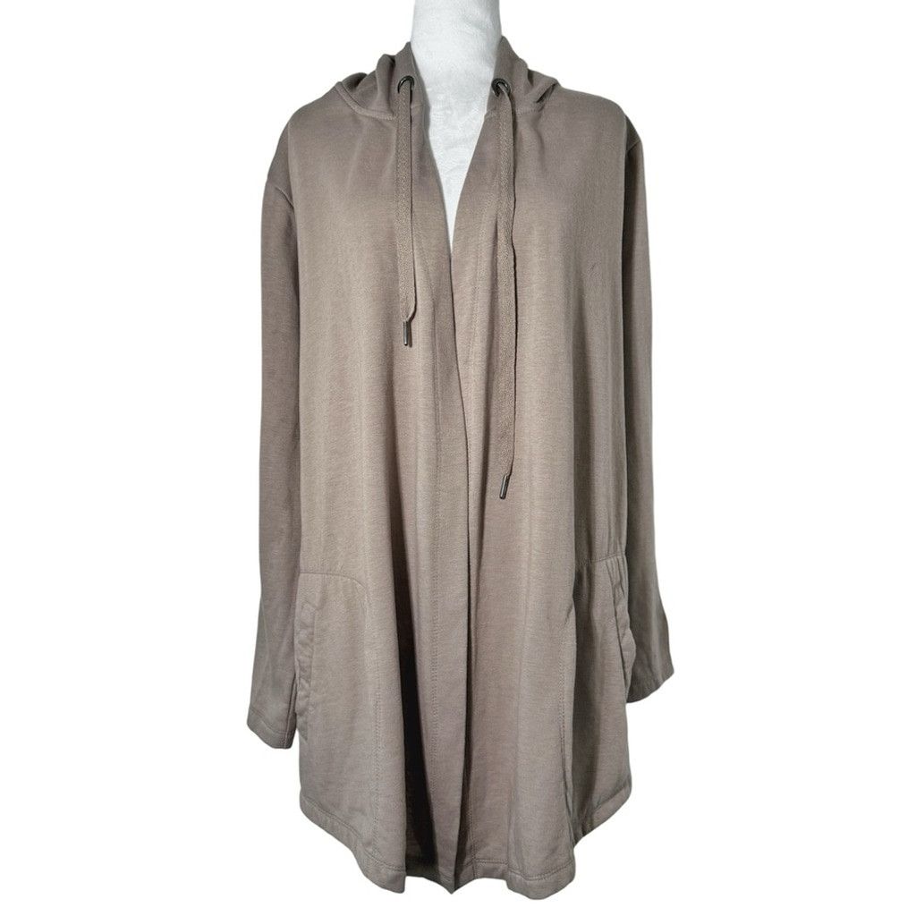 Other NWOT FRENCH LAUNDRY Women's Tan Luxury Open Hoodie Jacket 2X Size XXL / US 16-18 / IT 52-54 - 1 Thumbnail