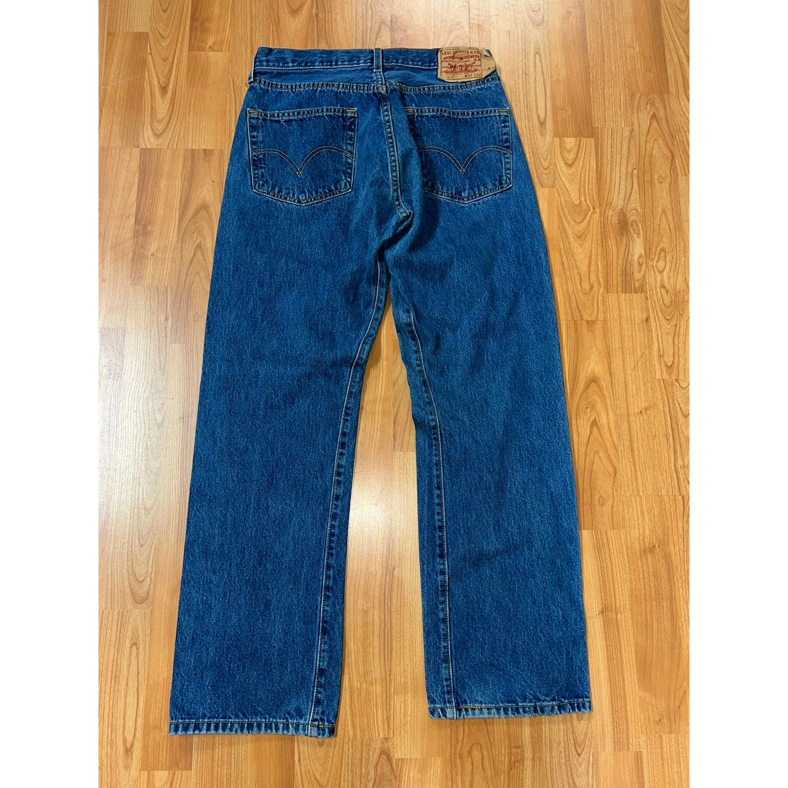 Levi's Y2K Levi Levi's 501 Blue Denim Jeans Riveted Pants 34x32 Size US 34 / EU 50 - 7 Thumbnail