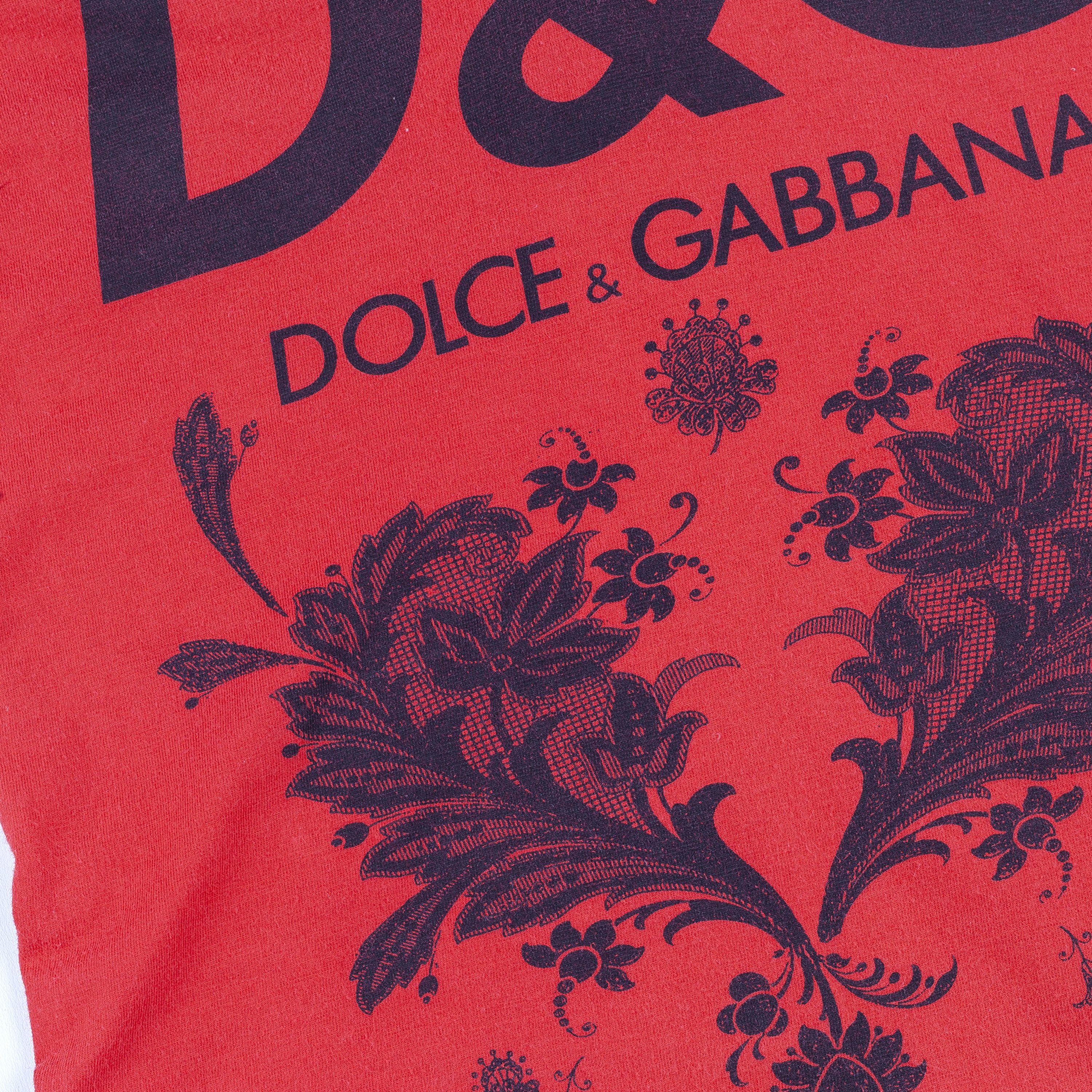 Dolce & Gabbana Dolce & Gabbana Vintage Red Tank V Neck Top (M) Size M / US 6-8 / IT 42-44 - 4 Thumbnail