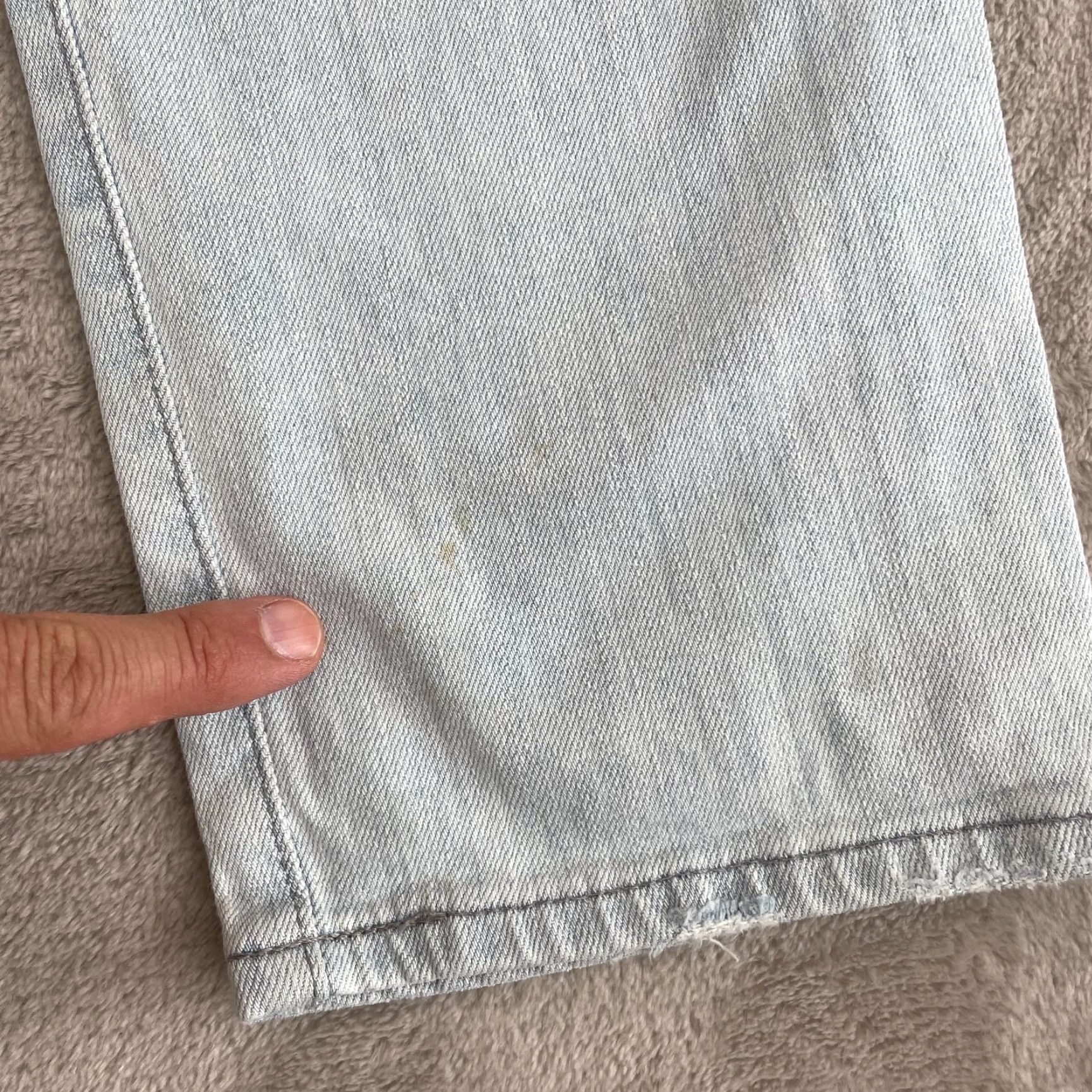 Vintage ADriano Goldschmied The Stockton Jeans Men 36 Blue Distressed Slim 5-Pocket Denim Jeans Pants 34x33 Mens Size US 34 / EU 50 - 4 Thumbnail