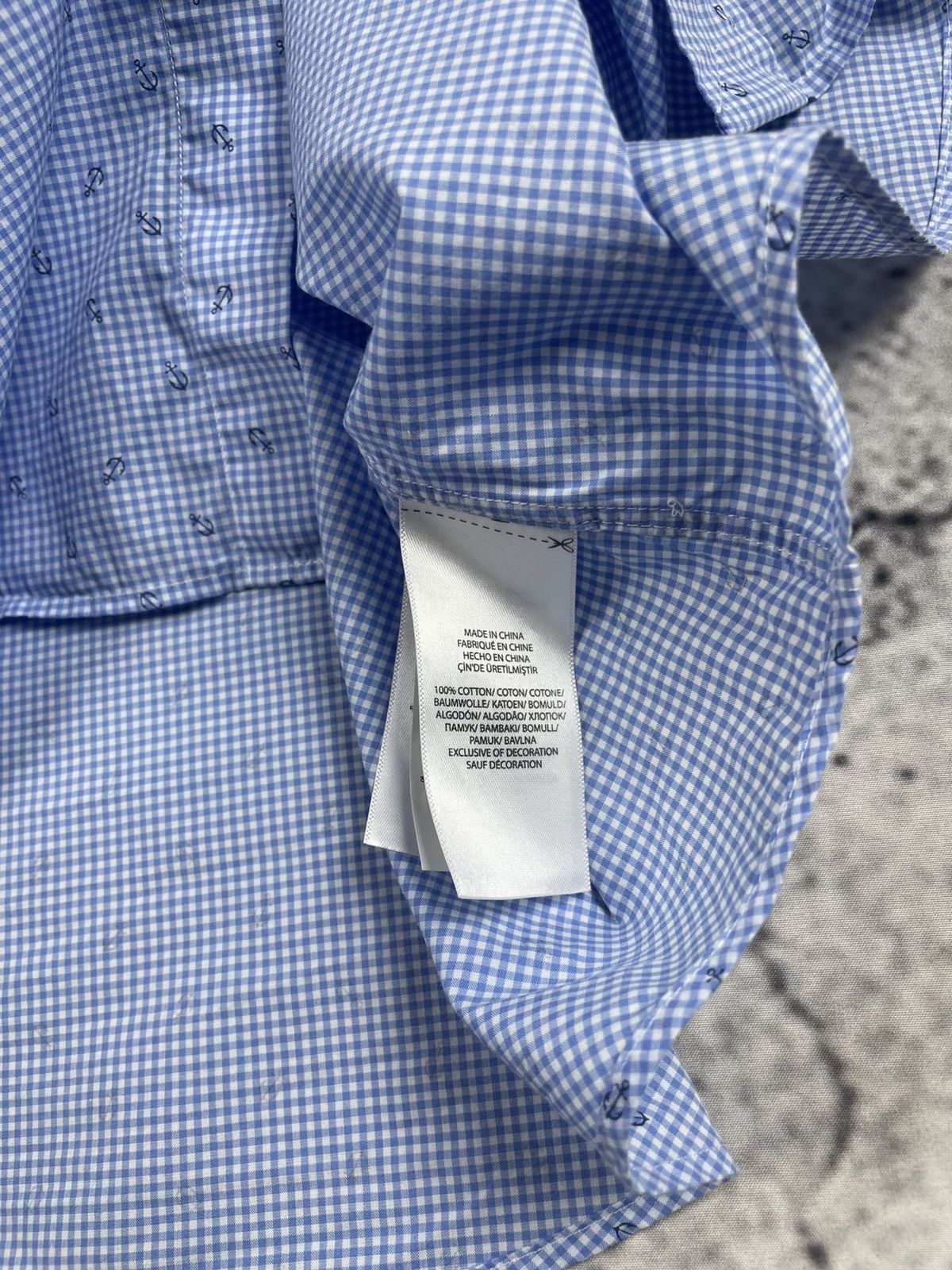 Polo Ralph Lauren Polo Ralph Lauren L Slim Fit Anchor Print Shirt Classic egv Size US L / EU 52-54 / 3 - 10 Thumbnail