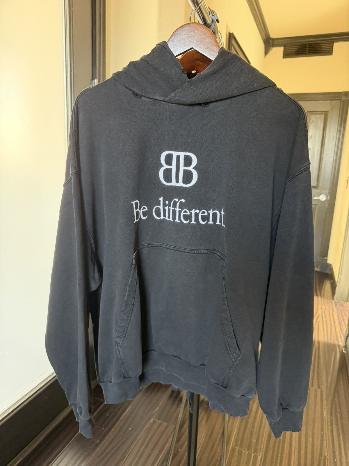 FW22 Balenciaga BB “Be Different” Hoodie