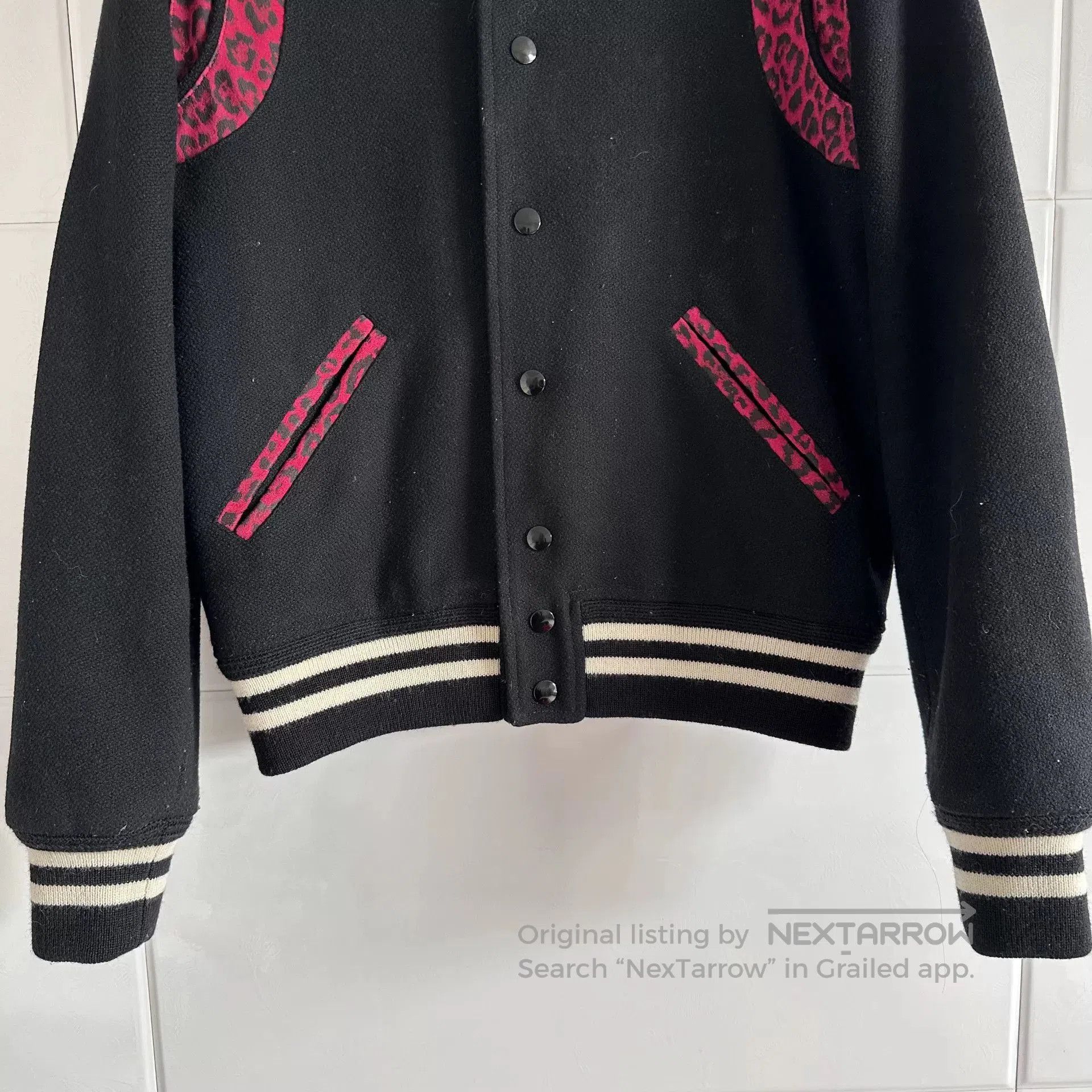Saint Laurent Paris Saint Laurent Leopard Print Baseball Jacket. Size US XXS / EU 40 - 3 Thumbnail
