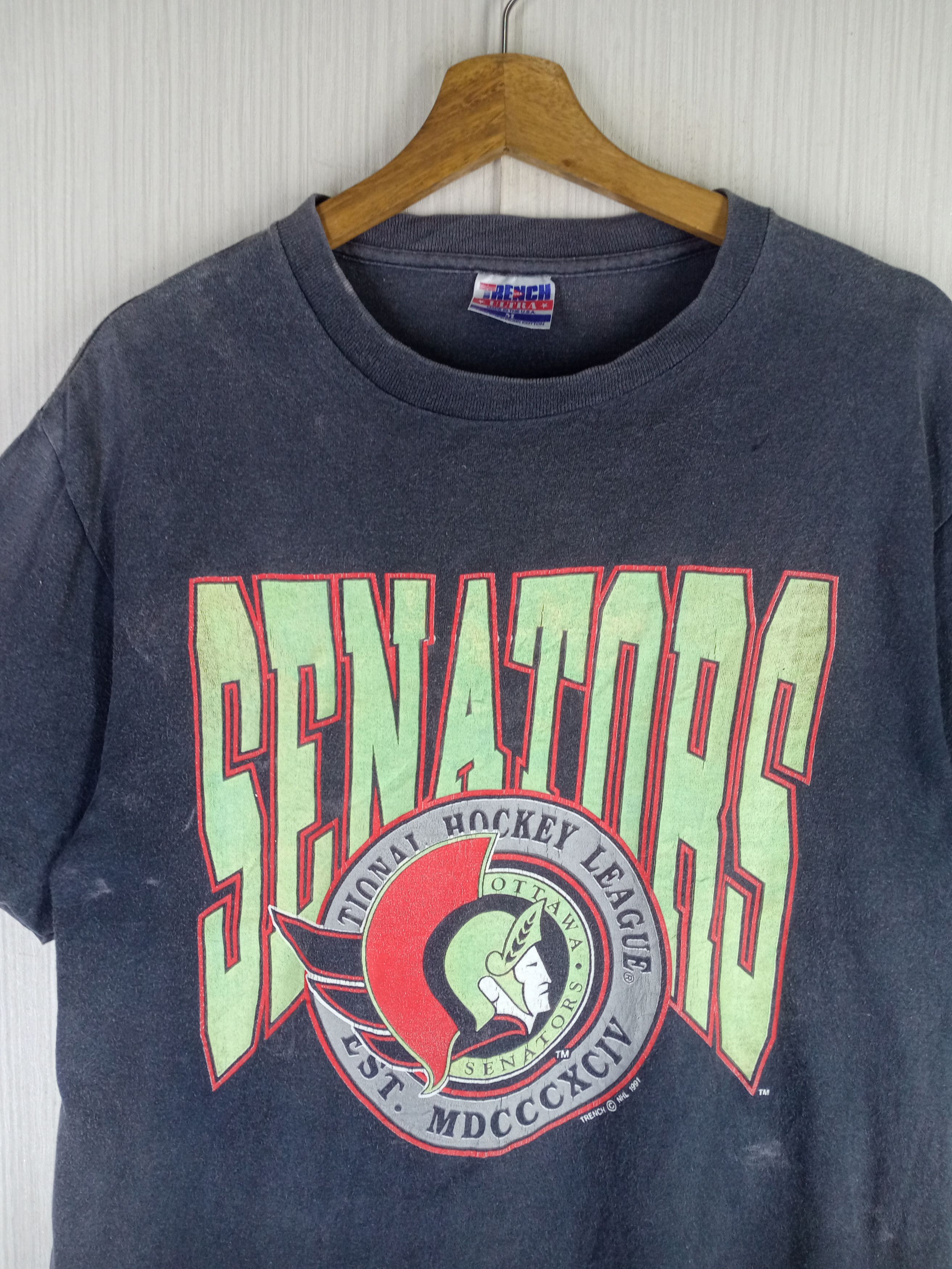 NHL Vintage 1991 NHL Senators Ottawa Big Logo Tee Size US M / EU 48-50 / 2 - 3 Thumbnail