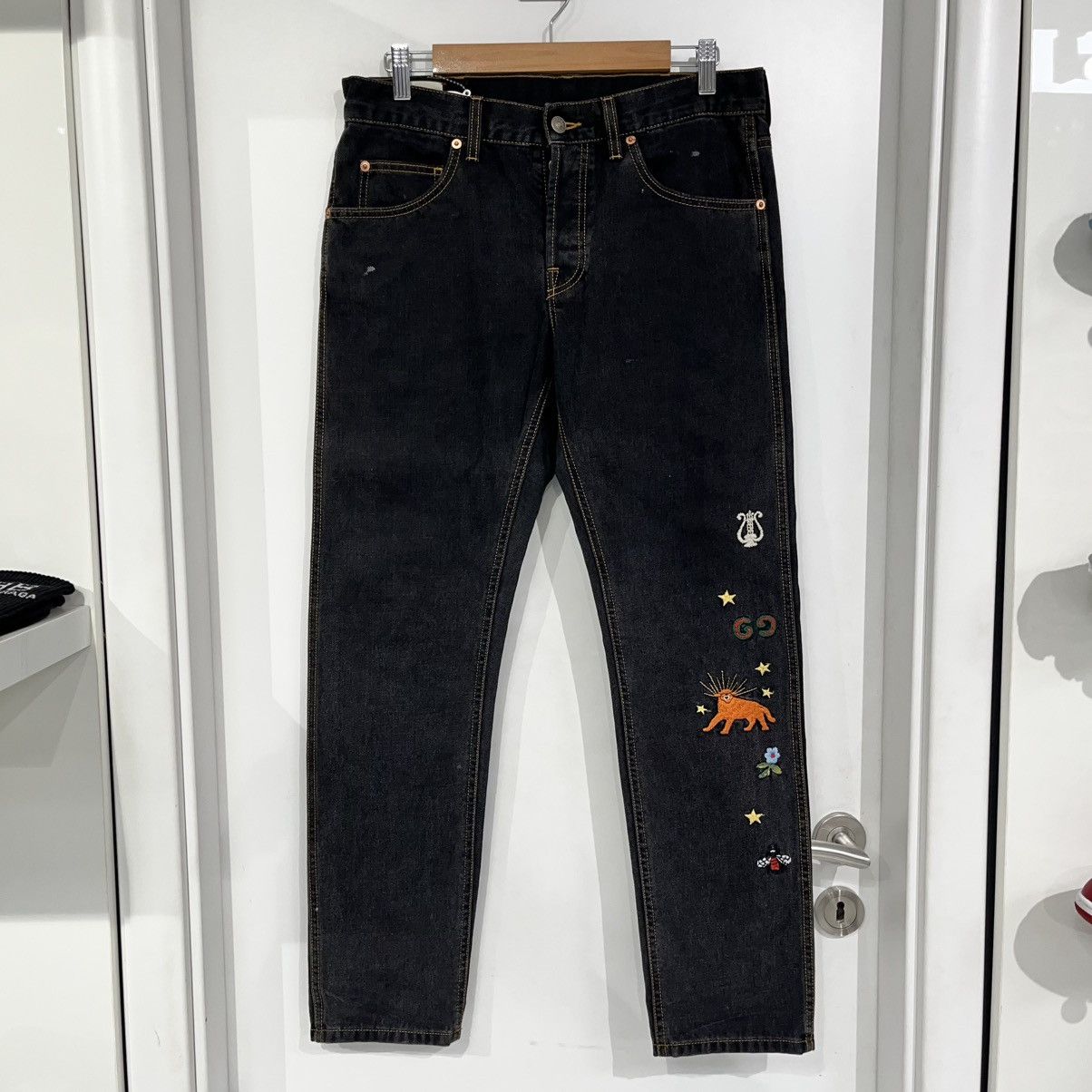 Gucci Gucci Denim Jeans Black Size US 31 - 1 Thumbnail
