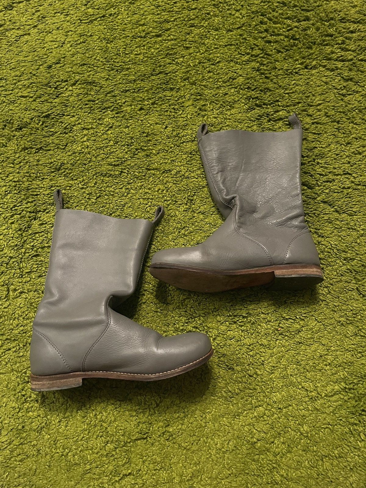 Designer Gudrun Sjoden avant garde real leather boots Size US 9 / IT 39 - 3 Thumbnail