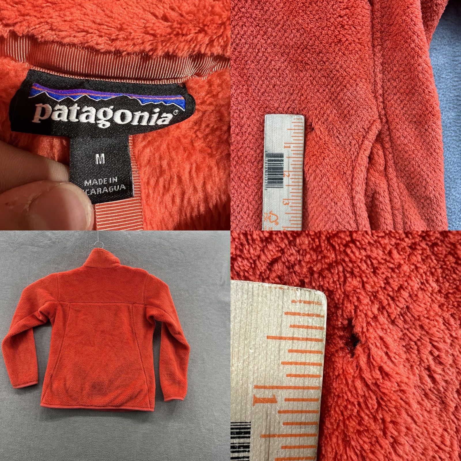 Patagonia patagonia Womens Jacket M Orange Fleece Snap Pullover Basic Swing Plush - - Size M / US 6-8 / IT 42-44 - 8 Thumbnail
