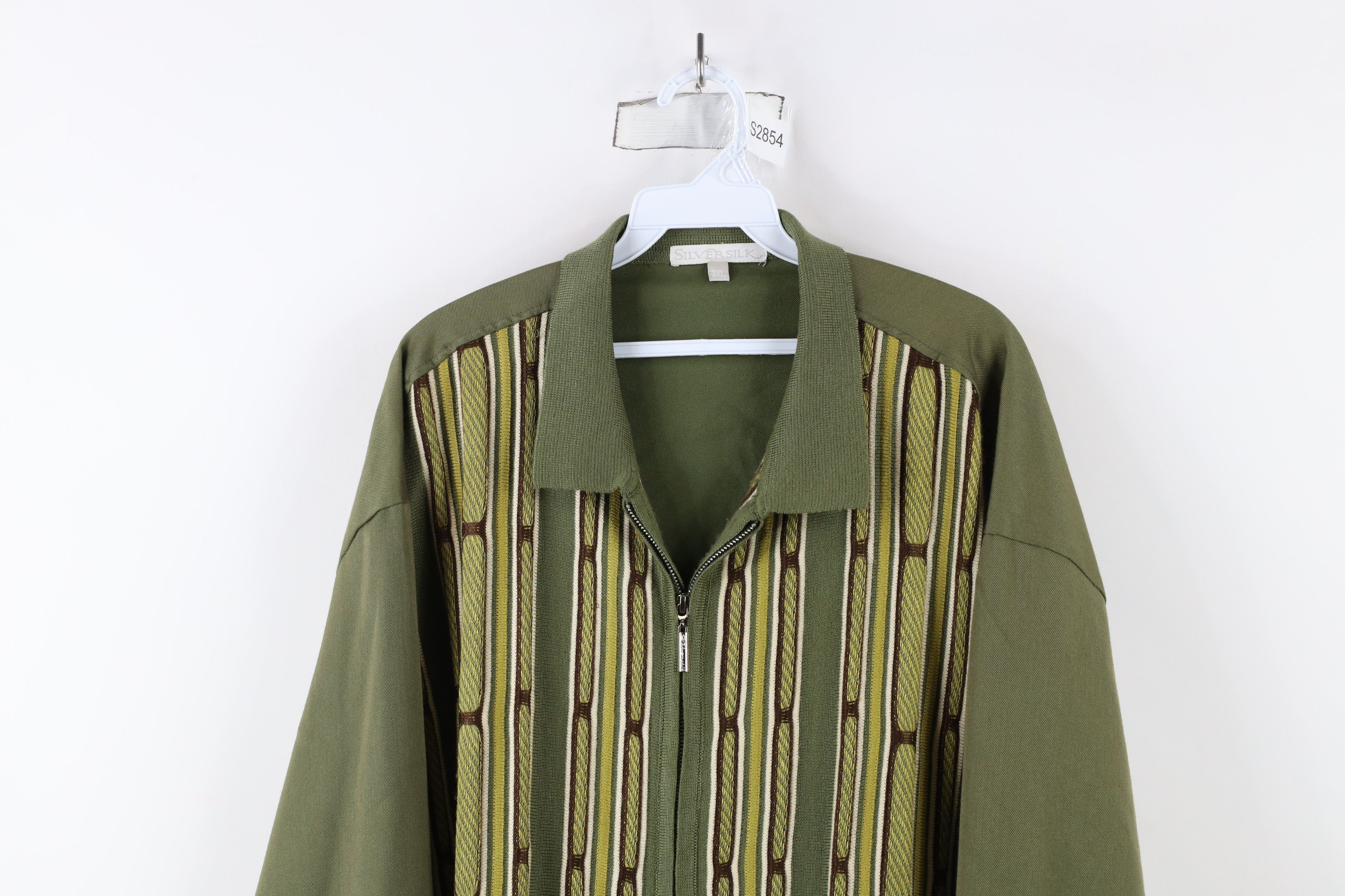 Vintage Vintage 90s Coogi Style Bassmaster Full Zip Collared Shirt Size US XXL / EU 58 / 5 - 2 Thumbnail