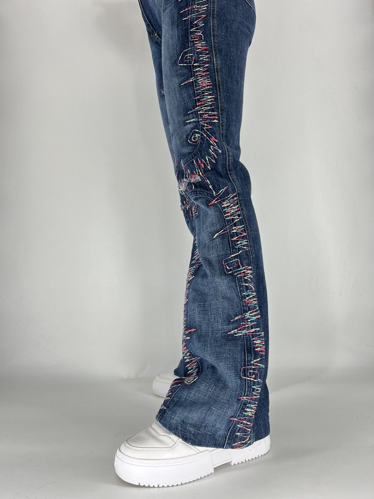 Other Vintage Cappopera 90s Designer Denim Pants All Over Prints Size 27" / US 4 / IT 40 - 5 Thumbnail