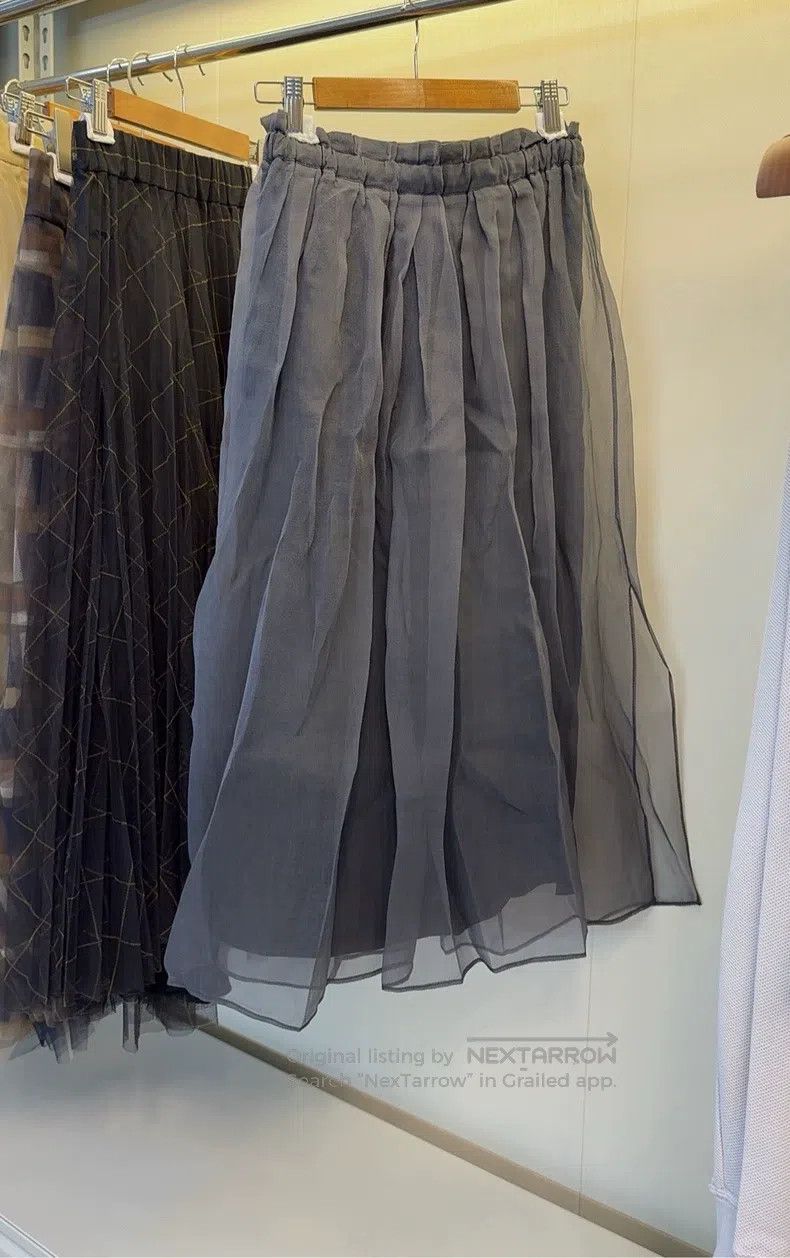 Brunello Cucinelli Brunello Cucinelli Studded Silk Skirt Size 25" / US 0 / IT 36 - 5 Thumbnail