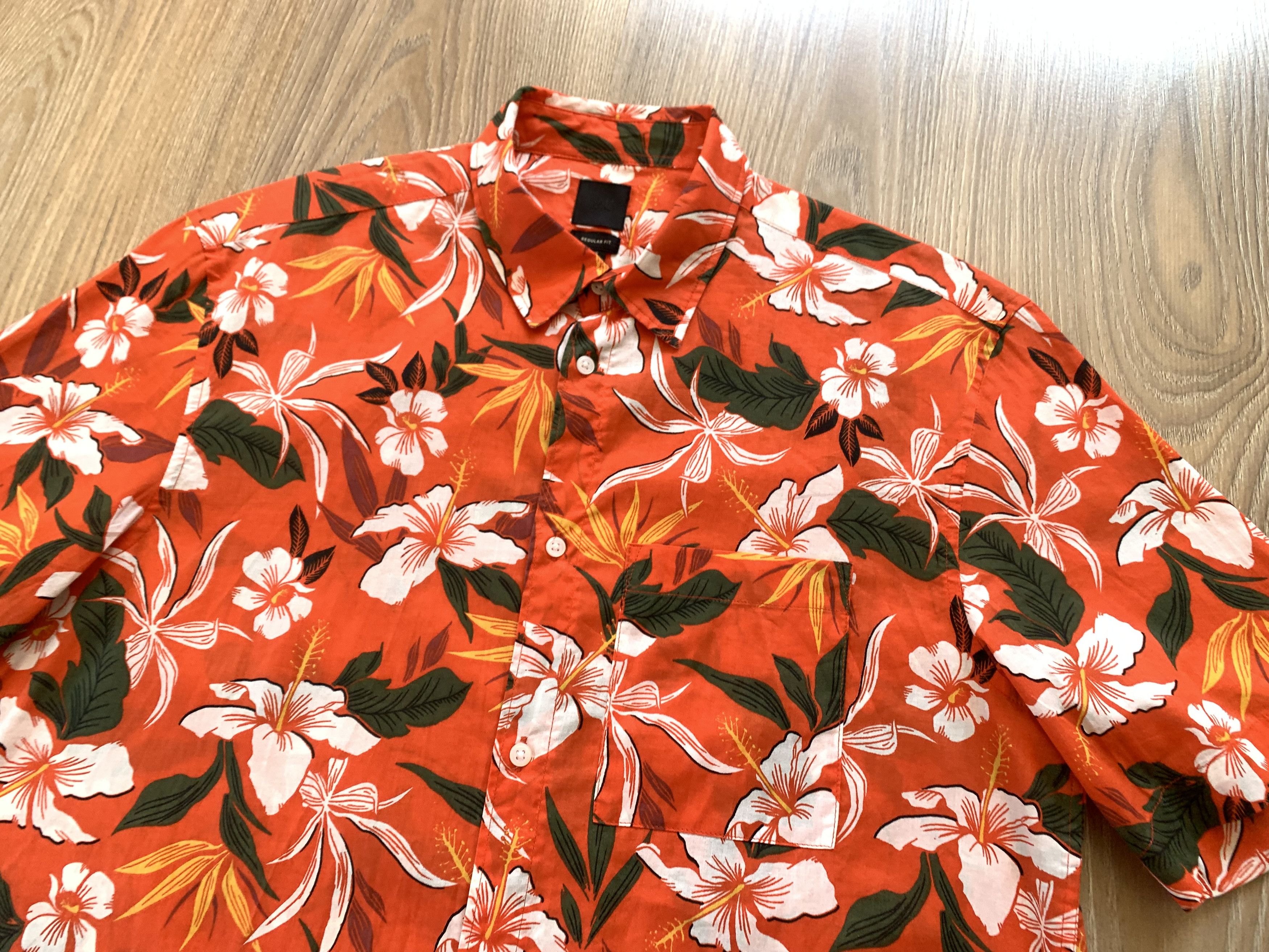 H&M H&M Hawaiian Tropical Floral Flowers Button Up Shirt Size US M / EU 48-50 / 2 - 4 Thumbnail